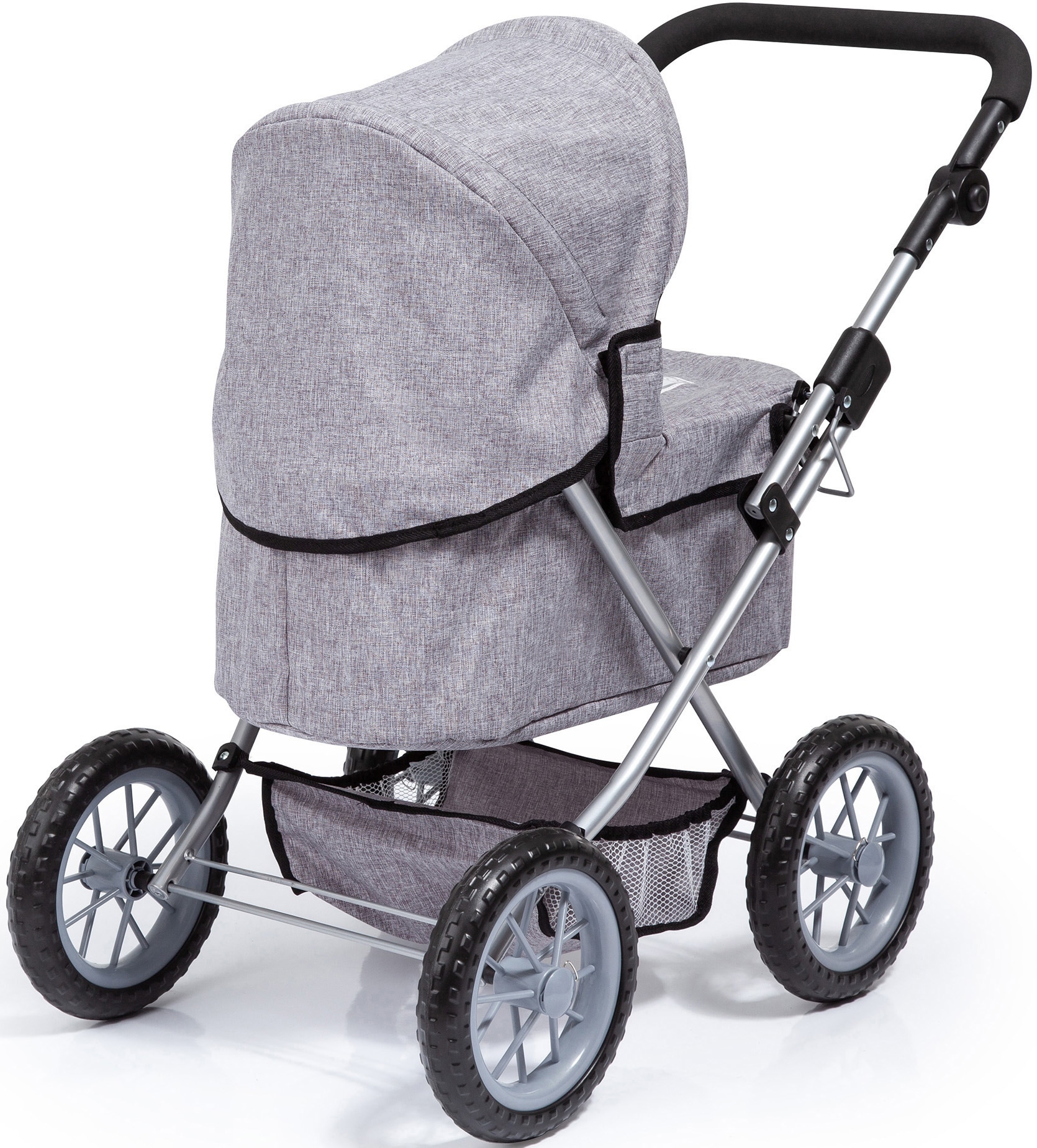Bayer Puppenwagen »Trendy, grau«, mit Wickeltasche