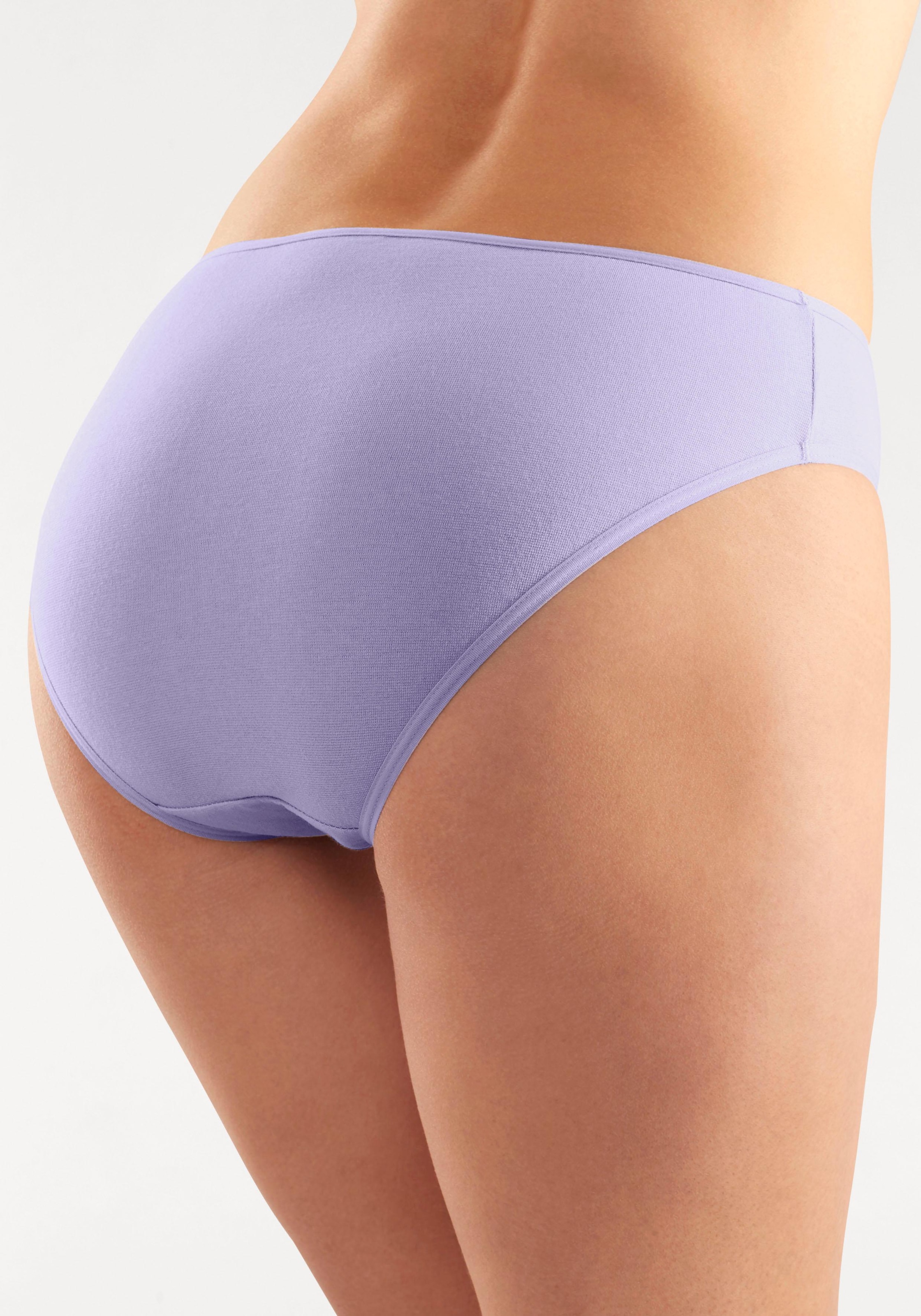 petite fleur Bikinislip, (10er-Pack), aus elastischer Baumwolle