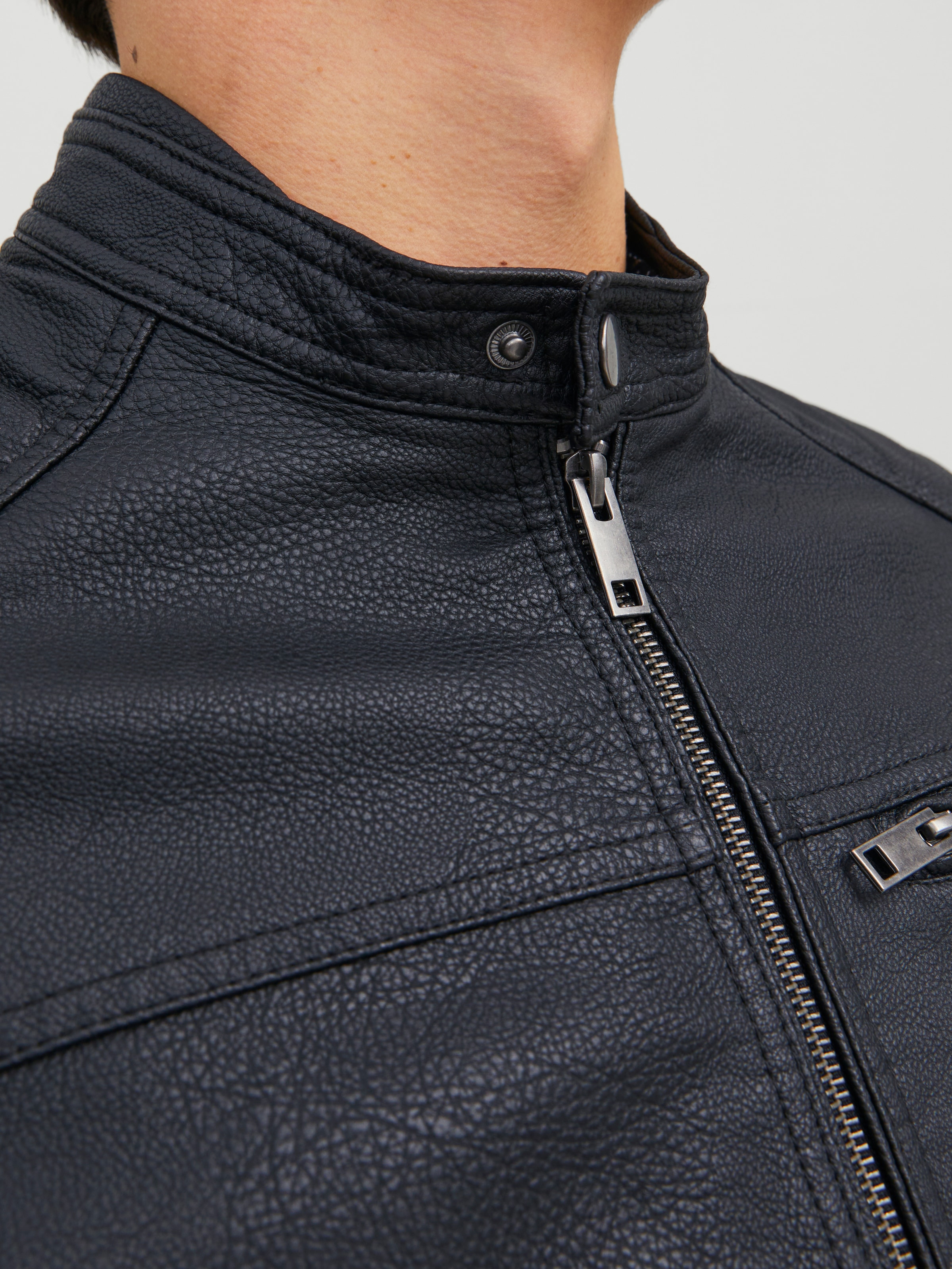 Jack & Jones Lederimitatjacke »JJEROCKY JACKET NOOS«