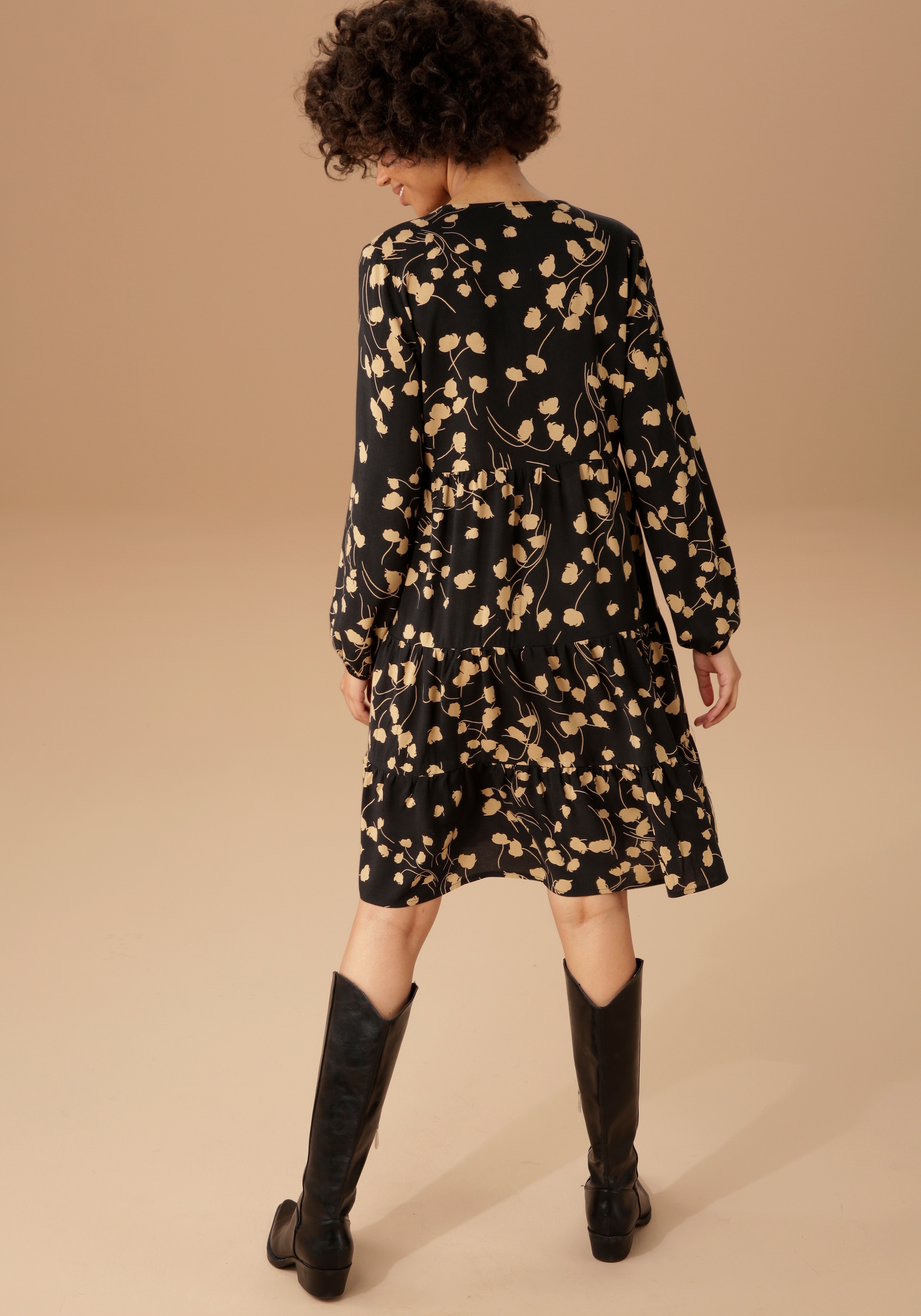 Aniston CASUAL mit online Blusenkleid, Blumendruck Jelmoli-Versand graphischem kaufen 