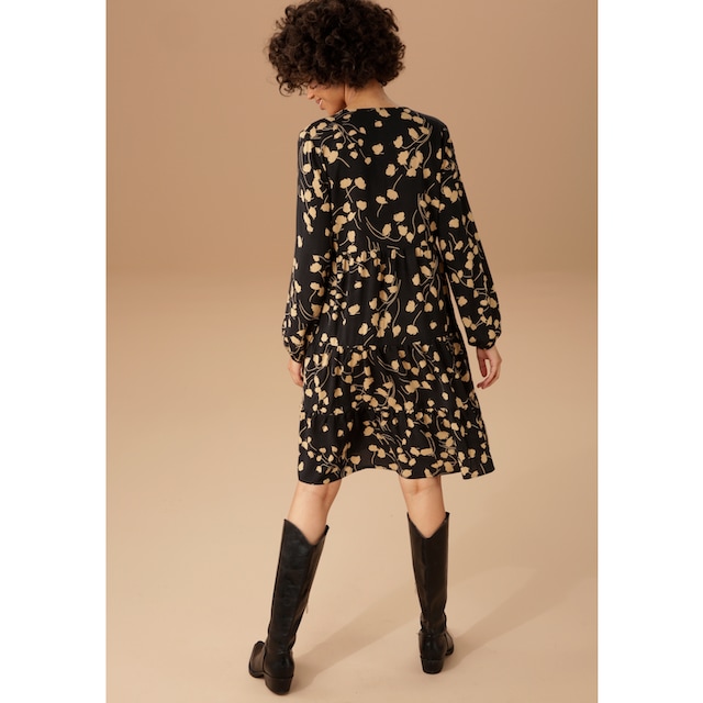 Aniston CASUAL Blusenkleid, mit graphischem Blumendruck online kaufen |  Jelmoli-Versand