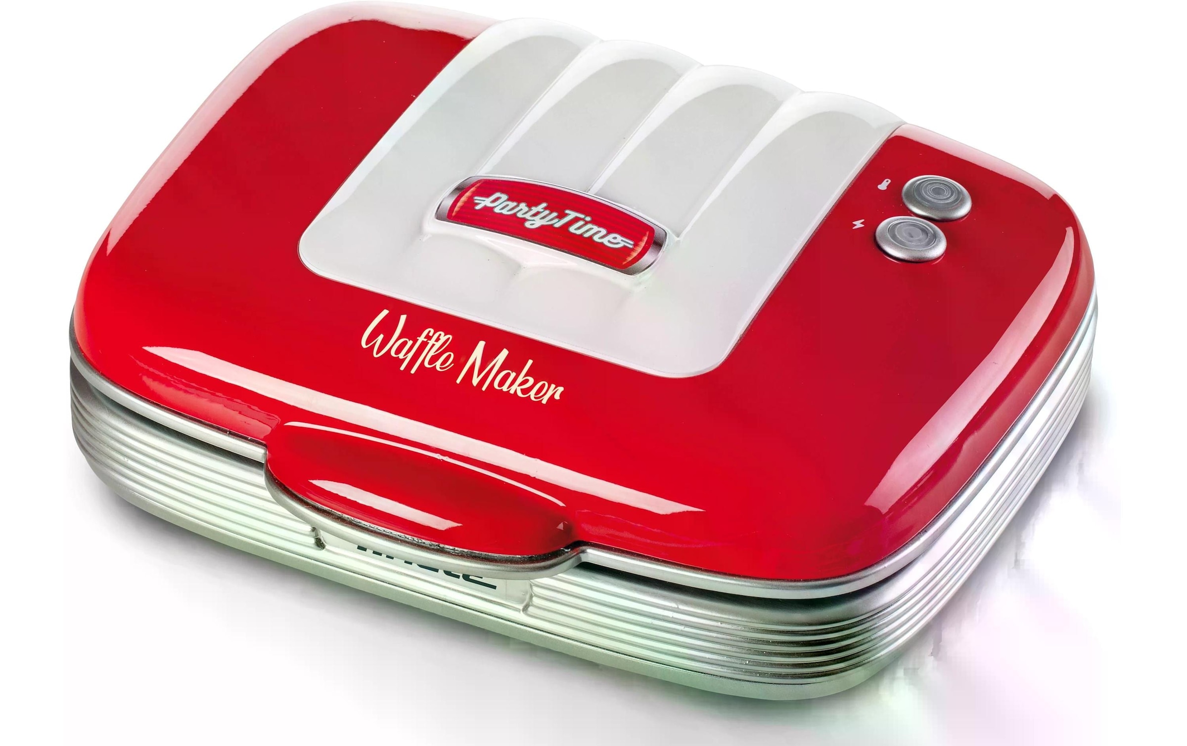 Waffeleisen »Party Time ARI-1973-RD Rot/Weiss«, 700 W