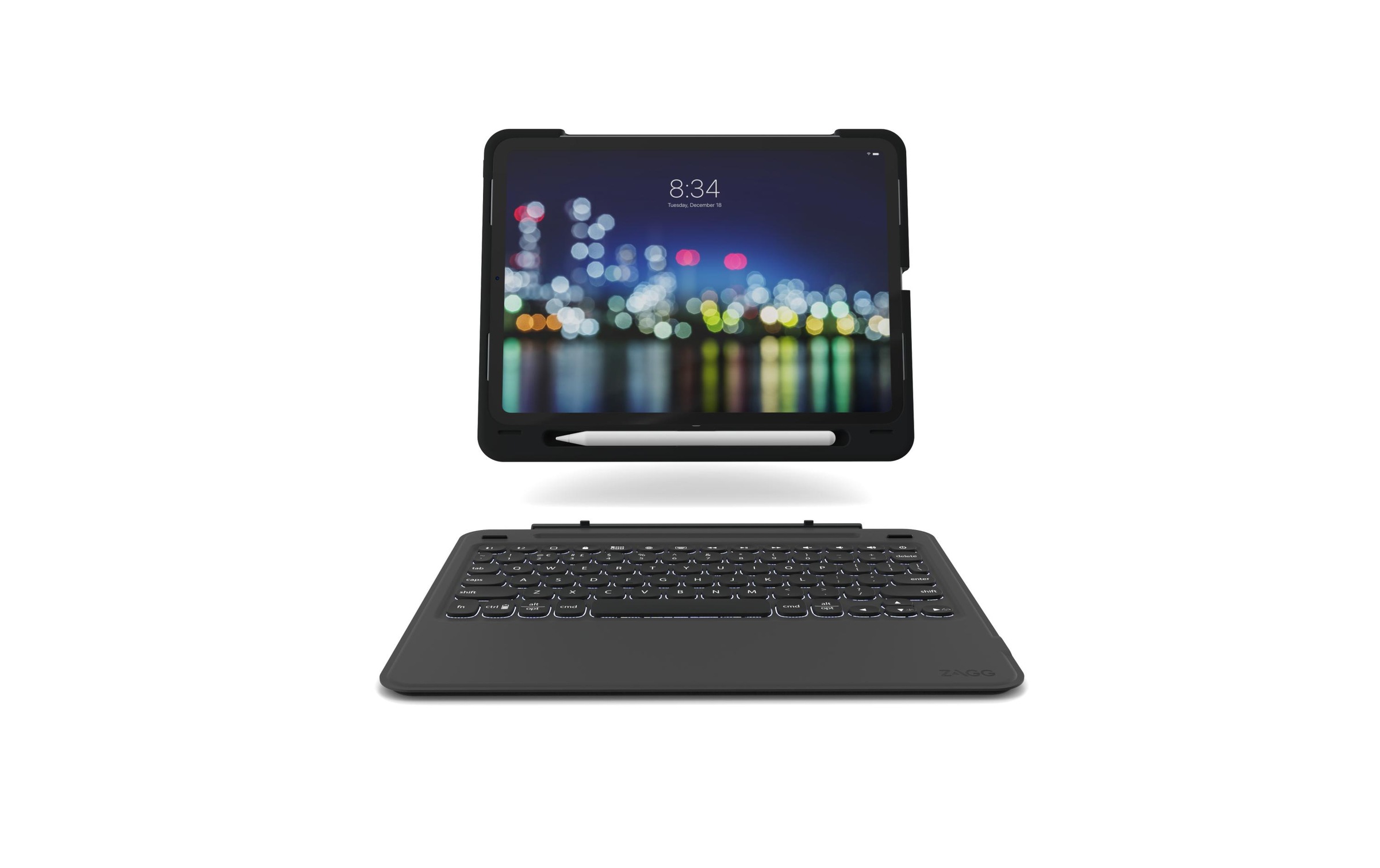 ZAGG Tablet-Tastatur »Cover Slim Book Go iPad Pro 11 Zoll«, (Ziffernblock)