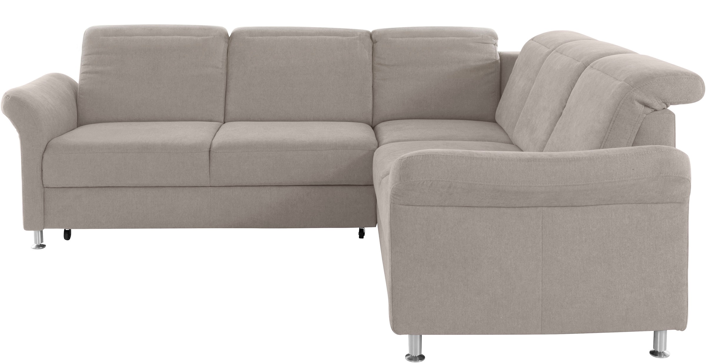 sit&more Ecksofa »Darwin L-Form«, inklusive Federkern, wahlweise mit Kopfteilverstellung, Bettfunktion