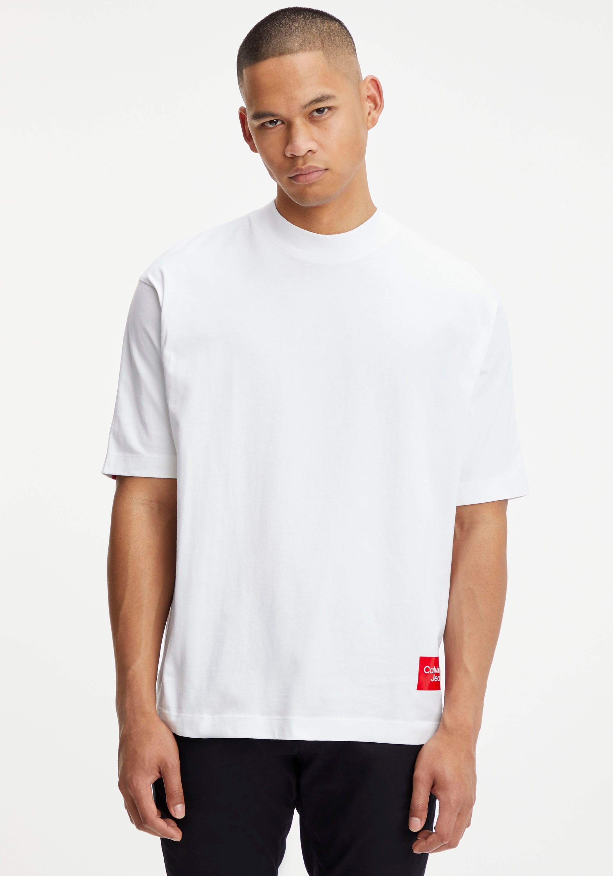 Calvin Klein Jeans TEE«, T-Shirt Jelmoli-Versand Rundhalsausschnitt COLORBLOCK | mit »BOLD online LOGO bestellen