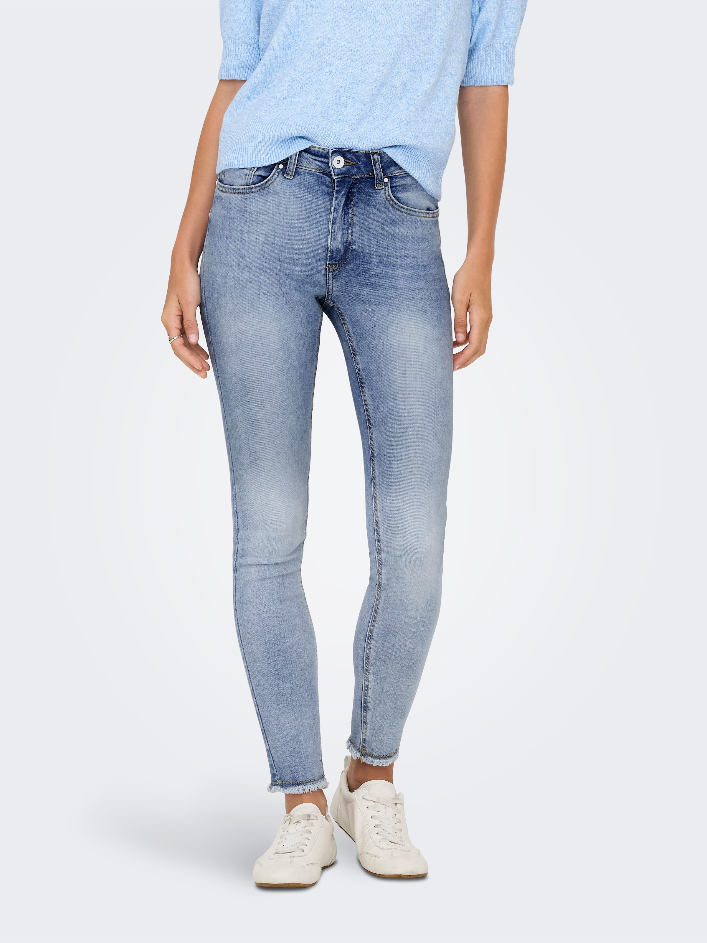 ONLY Ankle-Jeans »ONLBLUSH MID SK ANK RAW DNM REA694 NOOS«