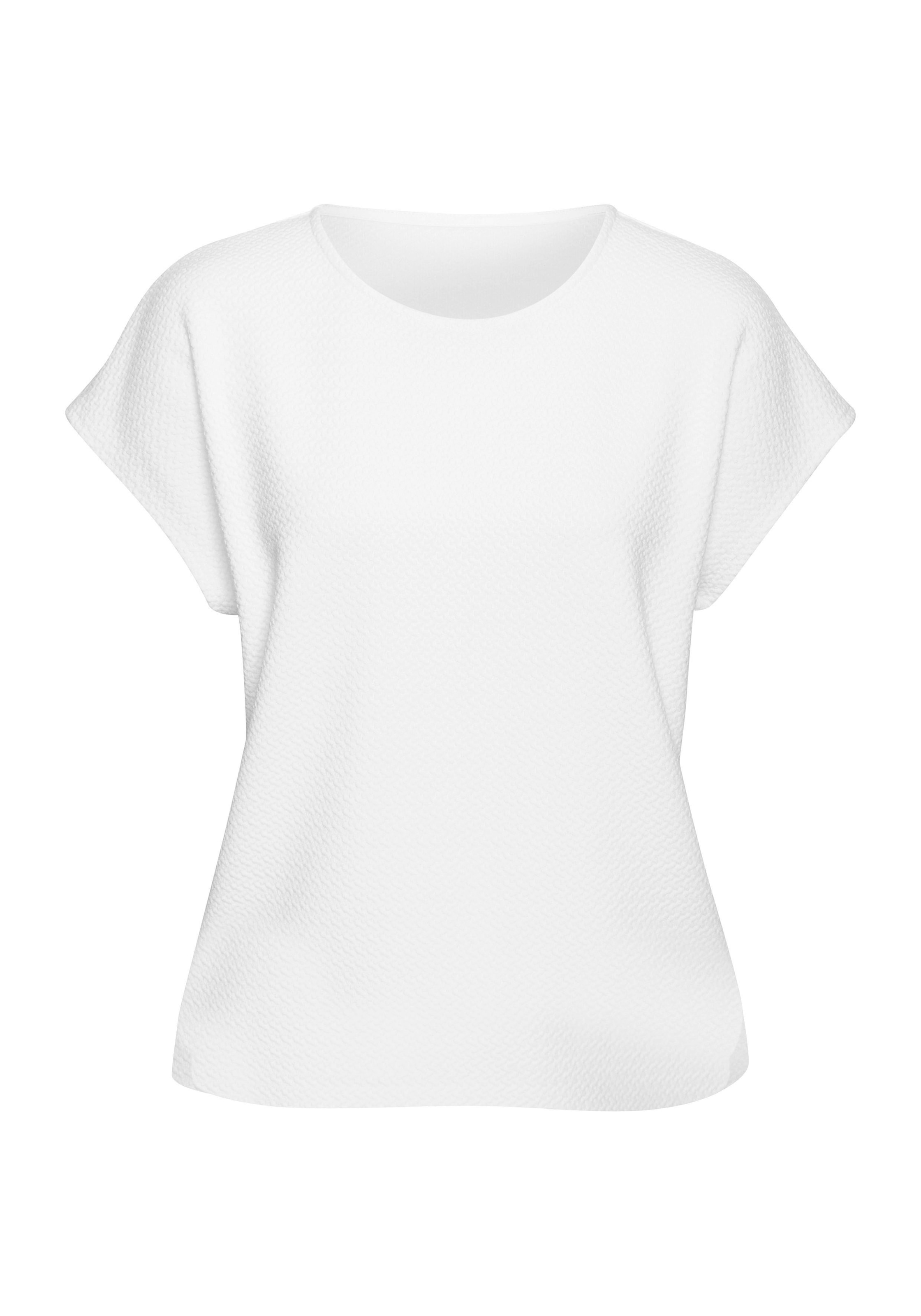 Vivance Kurzarmshirt »aus bügelfreier Strukturqualität«, mit Viskose