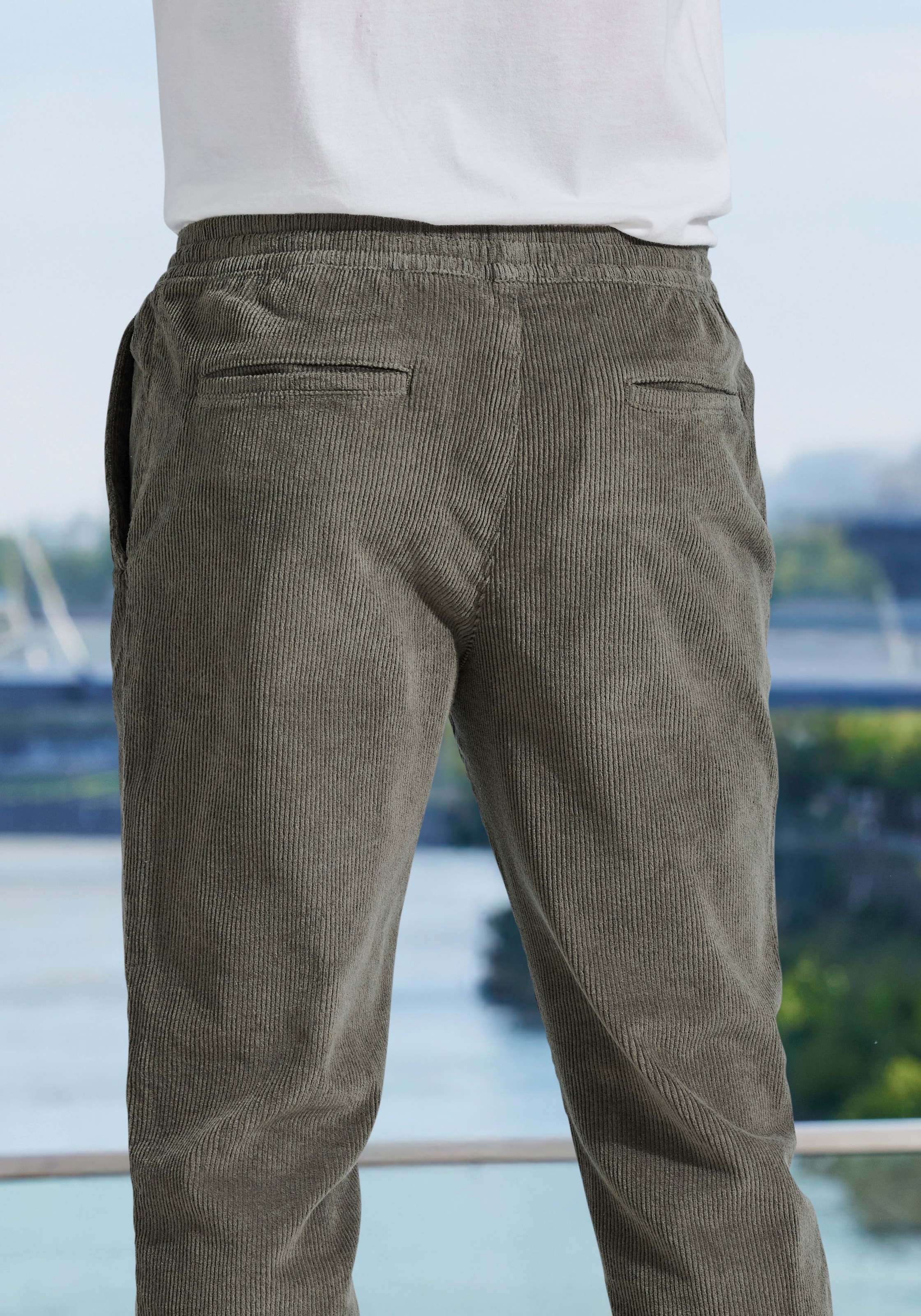 John Devin Jogger Pants »- elastische Cordhose im Jogg Pants Style«, auch in grossen Grössen
