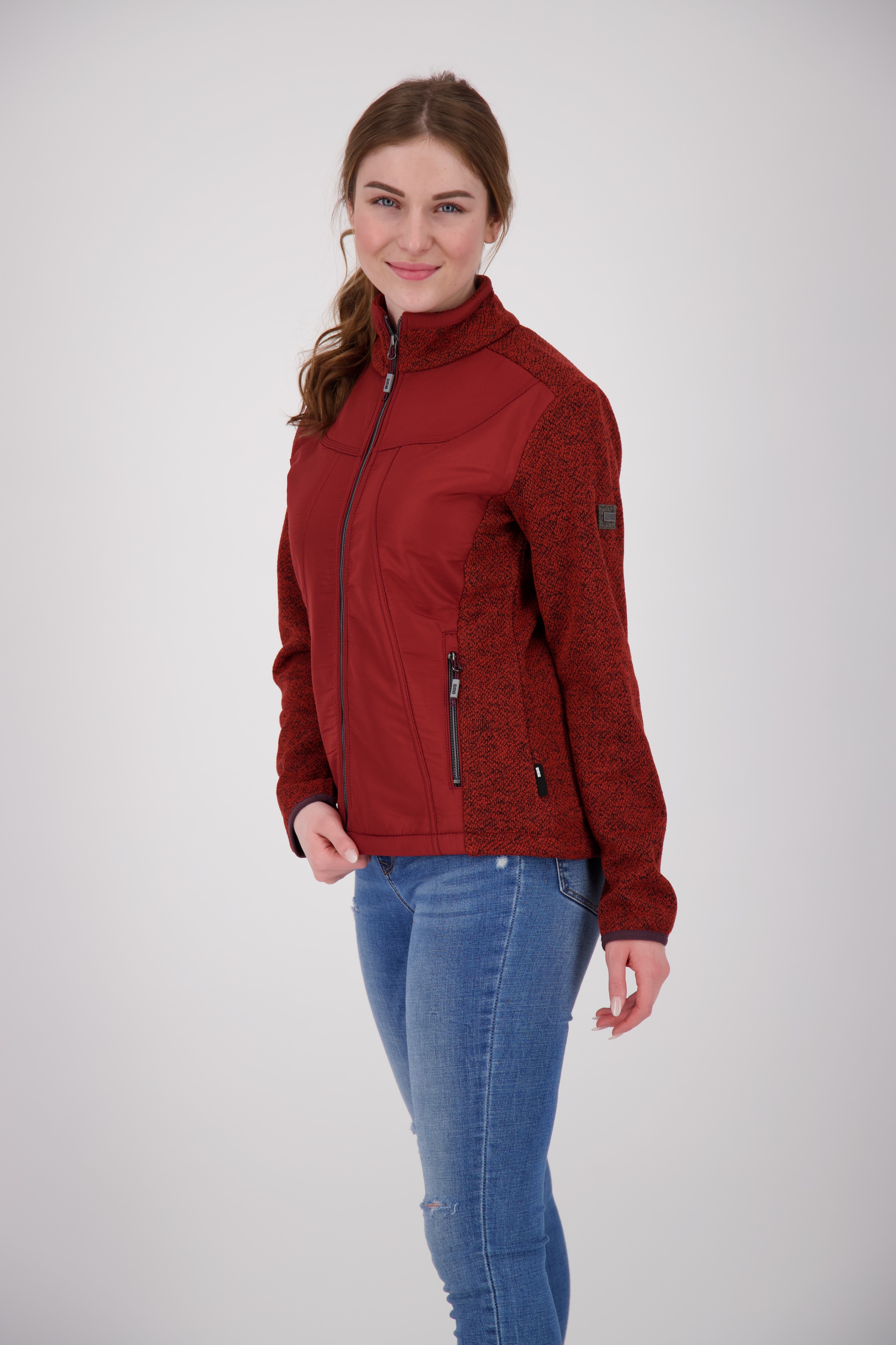 DEPROC Active Strickfleecejacke »LAKE RODELL WOMEN«, auch in Grossen Grössen erhältlich
