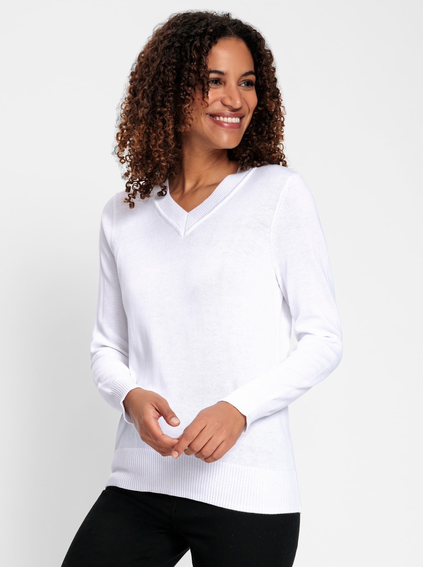 Casual Looks V-Ausschnitt-Pullover »Pullover«