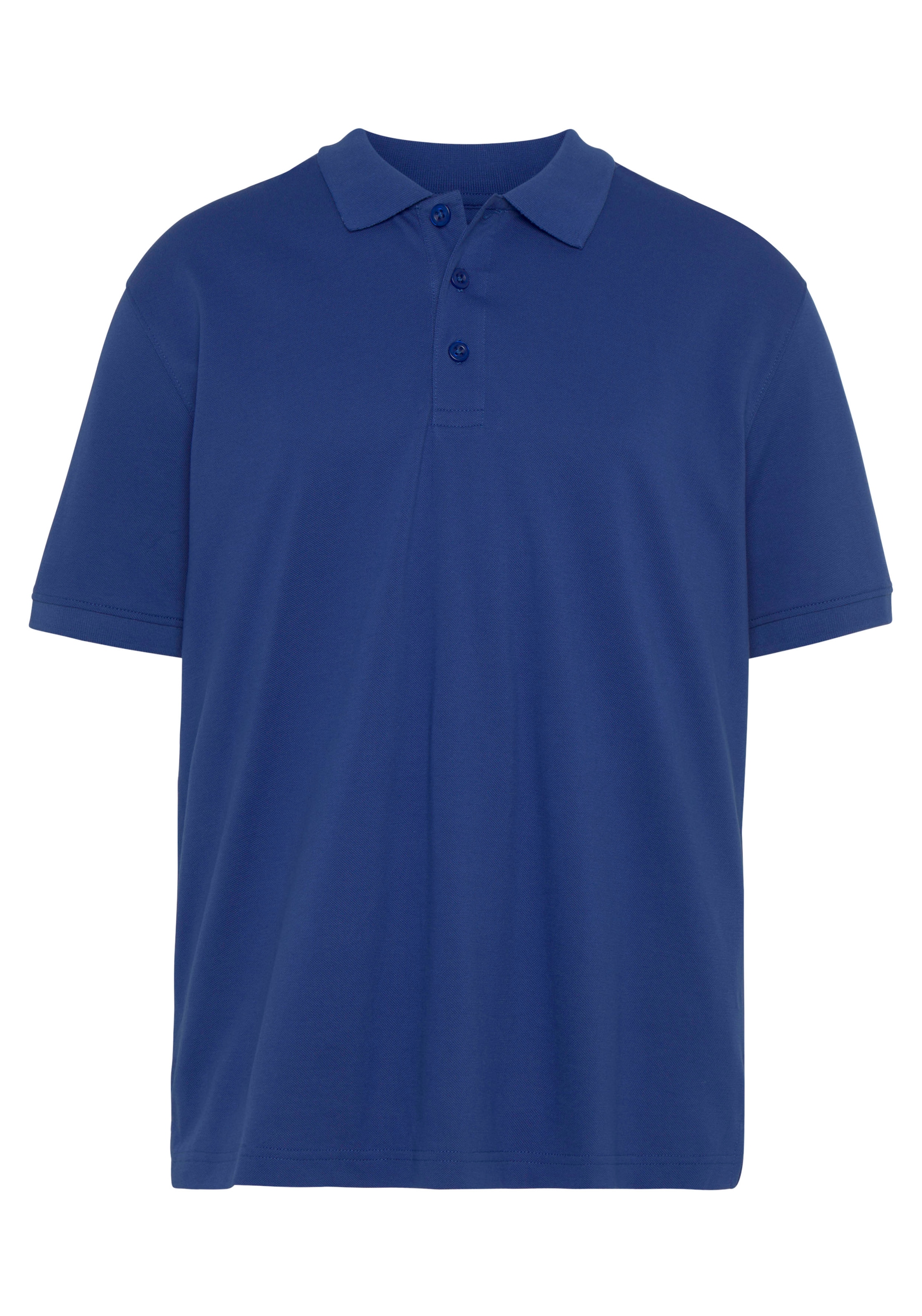 Man's World Poloshirt, Kurzarm, lockere Passform, unifarben