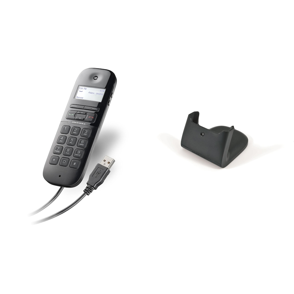 Plantronics Kabelgebundenes Telefon »Calisto P240 USB«, (Mobilteile: 1)