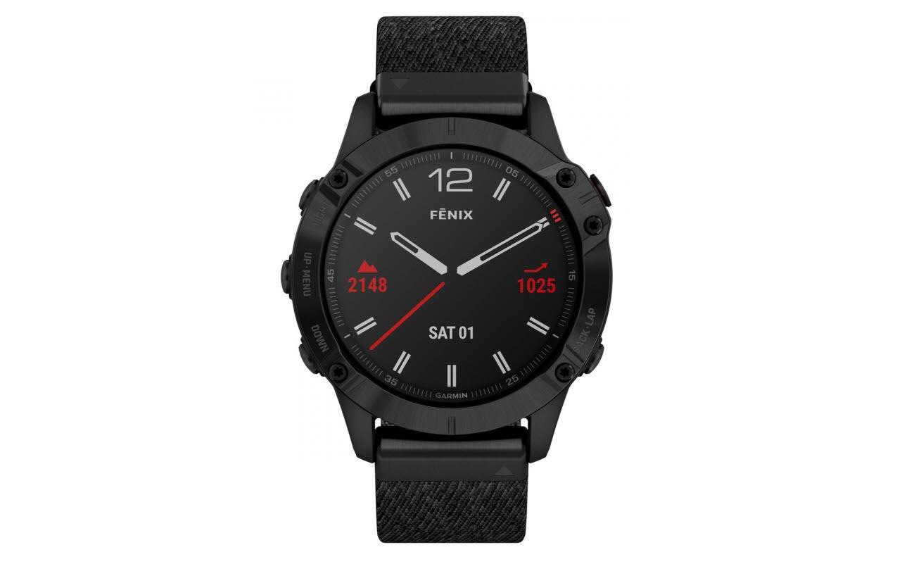 Garmin Fitnessuhr »Fenix 6 Sapphire Black«