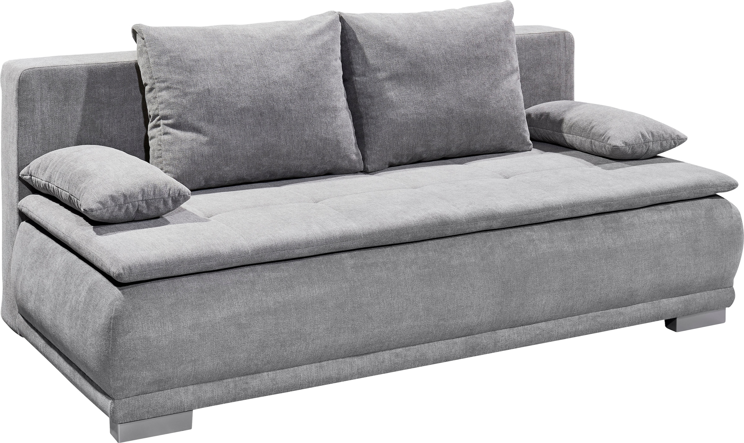ED EXCITING DESIGN Schlafsofa »Luigi«, mit Bettkasten & 2 Armlehnenkissen