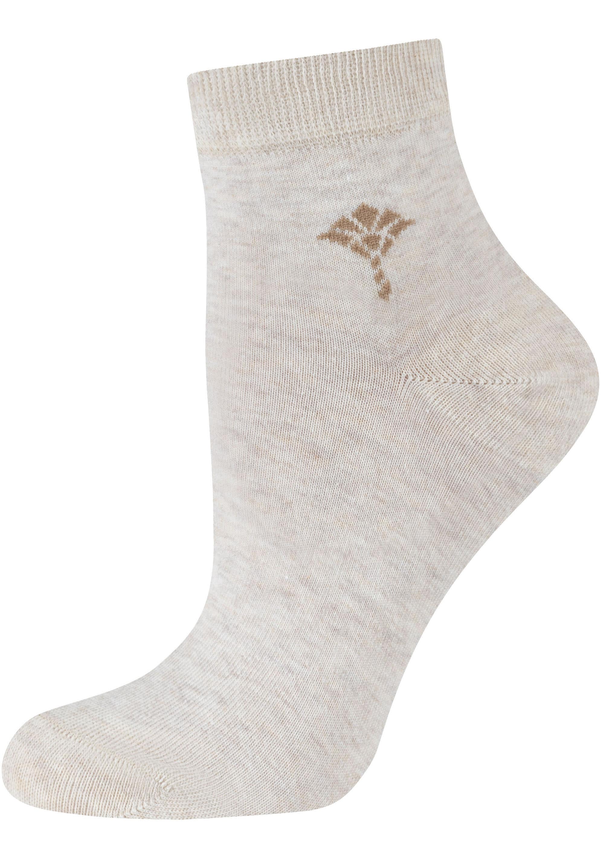 JOOP! Kurzsocken »for your daily glam«, (4 Paar), mit weichem Fussbett