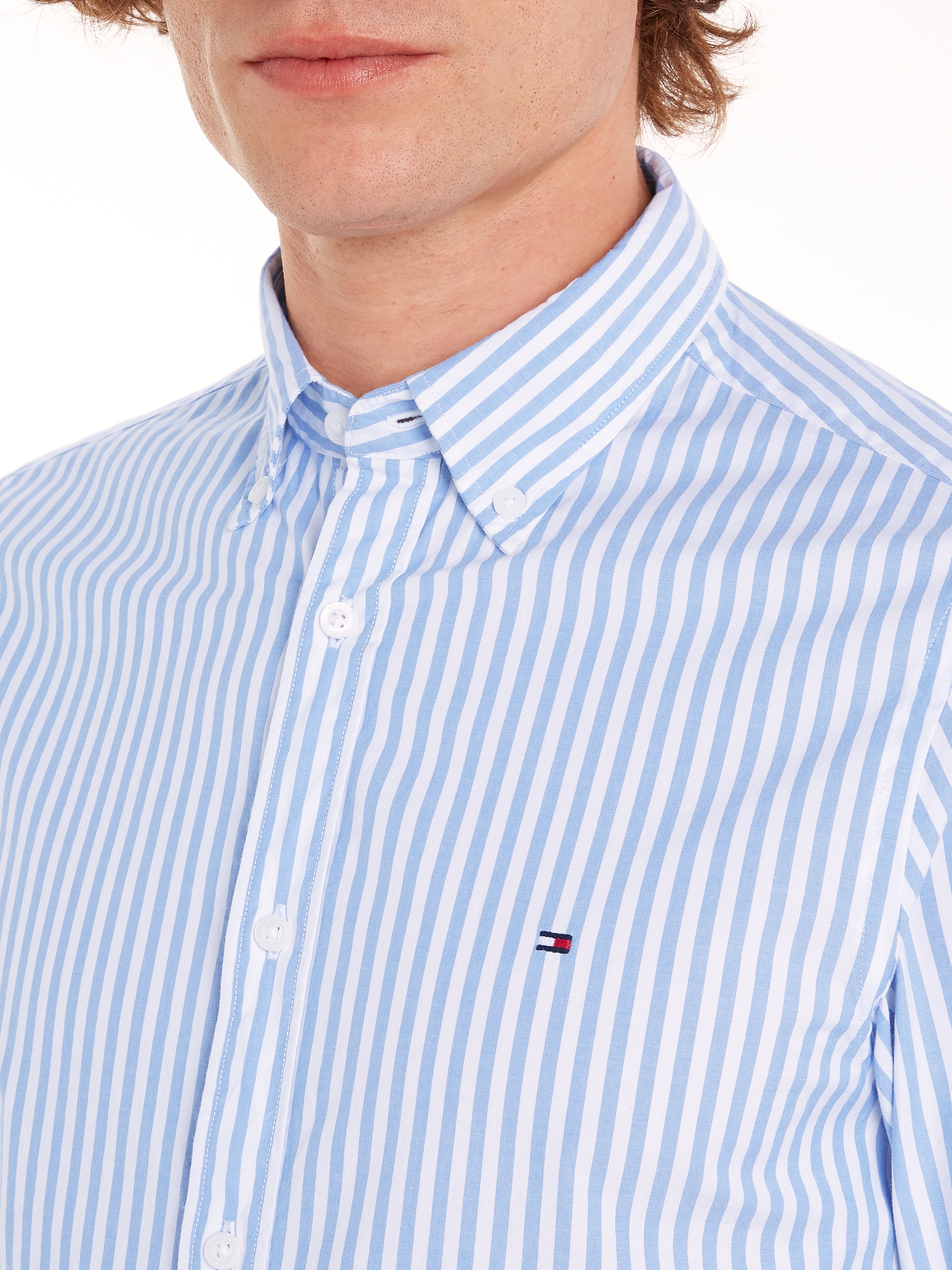 Tommy Hilfiger Businesshemd »CLASSIC POPLIN STRIPE SF SHIRT«