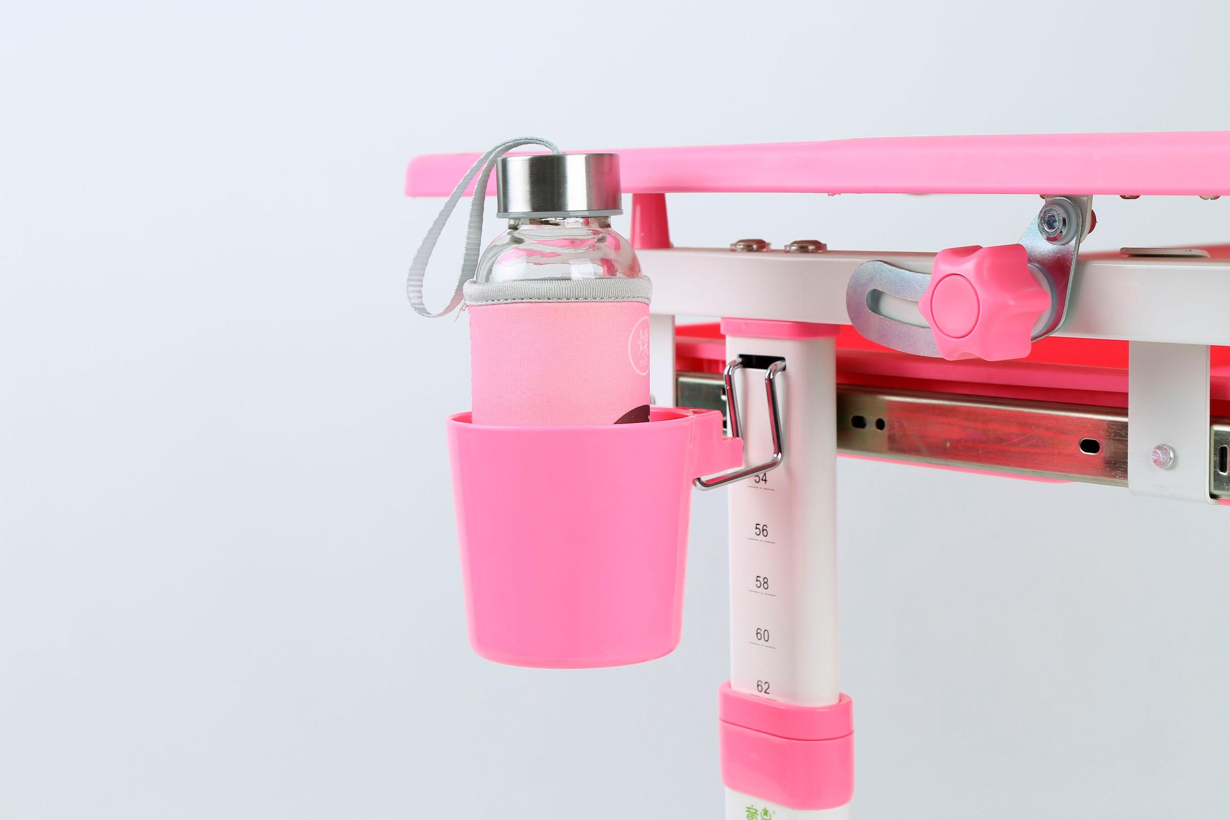 Vipack Kinderschreibtisch »Comfortline, mit Höhenverstellung inkl. Taschen- u. Becherhalter«, (Set, B/H/T ca. 70x54-76x47,4cm, verschiedene Farben, mit Griffelschublade), inkl. Stuhl und verstellbarer Schreibplatte, praktische Funktionen