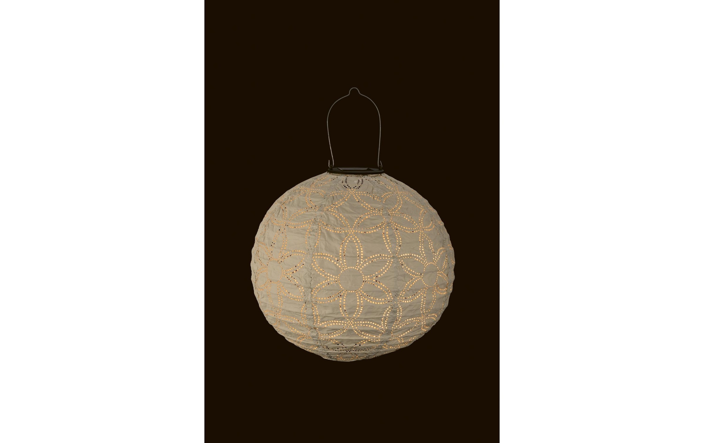 STT LED Gartenleuchte »Solar Lantern round sand«, 1 flammig