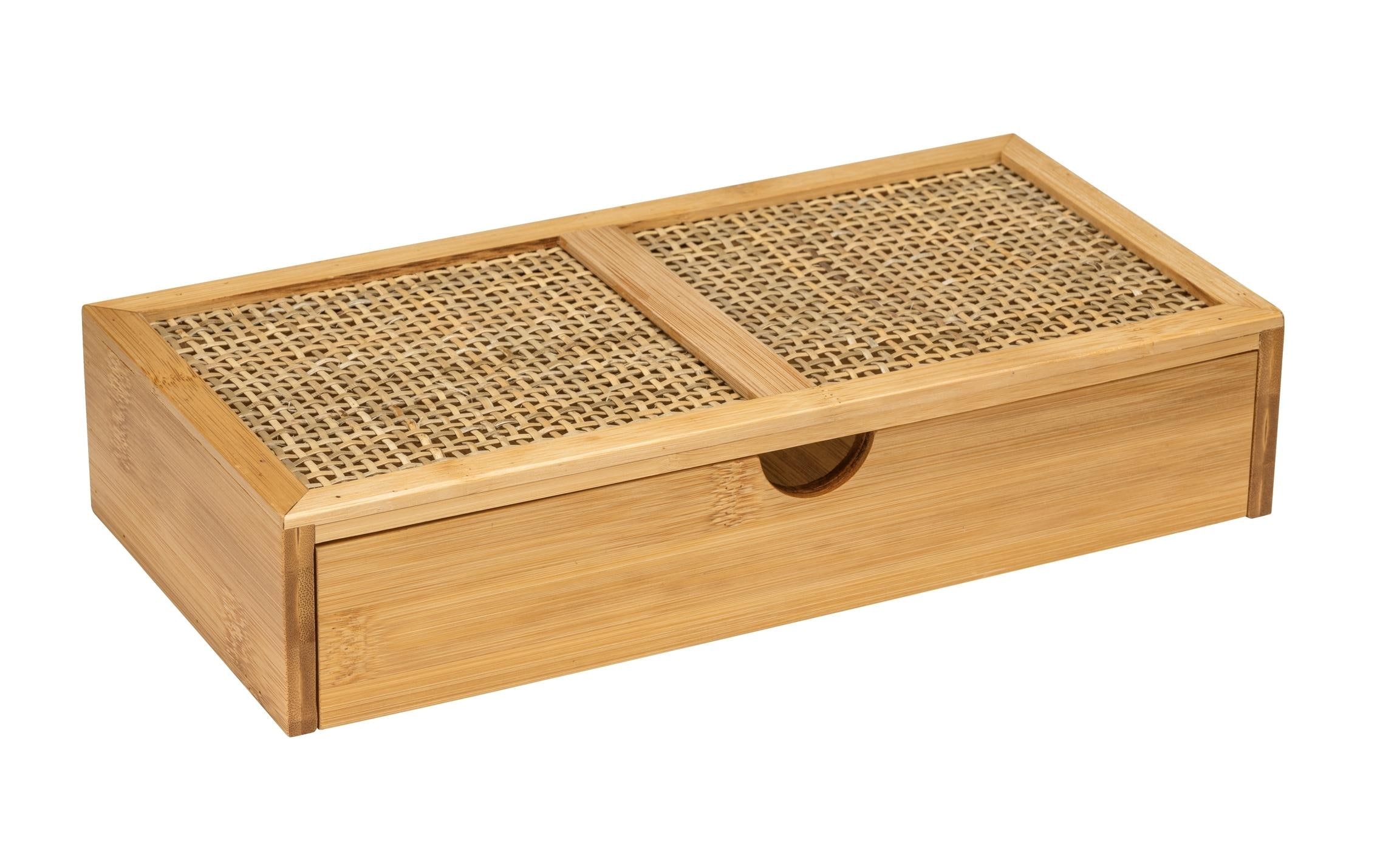 WENKO Aufbewahrungsbox »Allegre mit Schublade, Hellbraun«