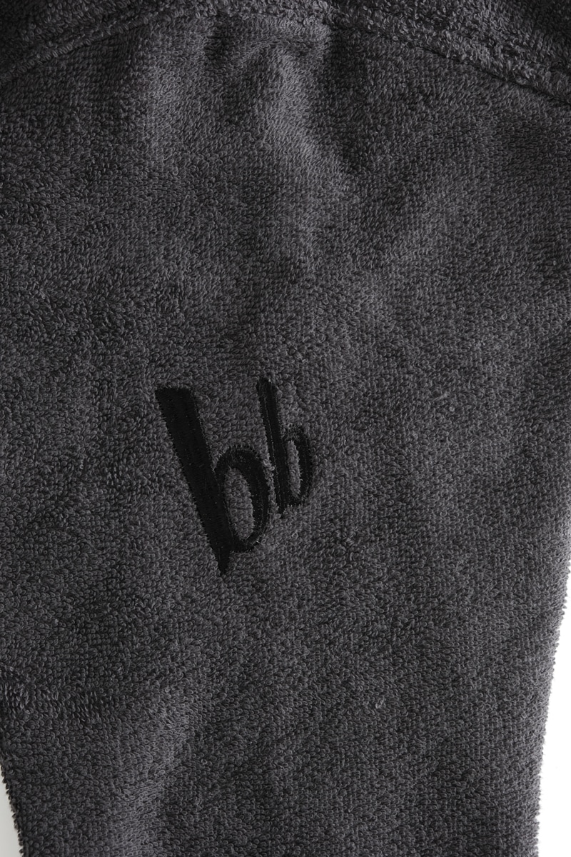Bruno Banani Herrenbademantel »Clement, ideal für Sauna & Spa, Hotelbademantel, Morgenmantel«, (1 St.), 100% Baumwolle, einfarbig, glänzende Streifen-Bordüre, Taschen, S-4XL