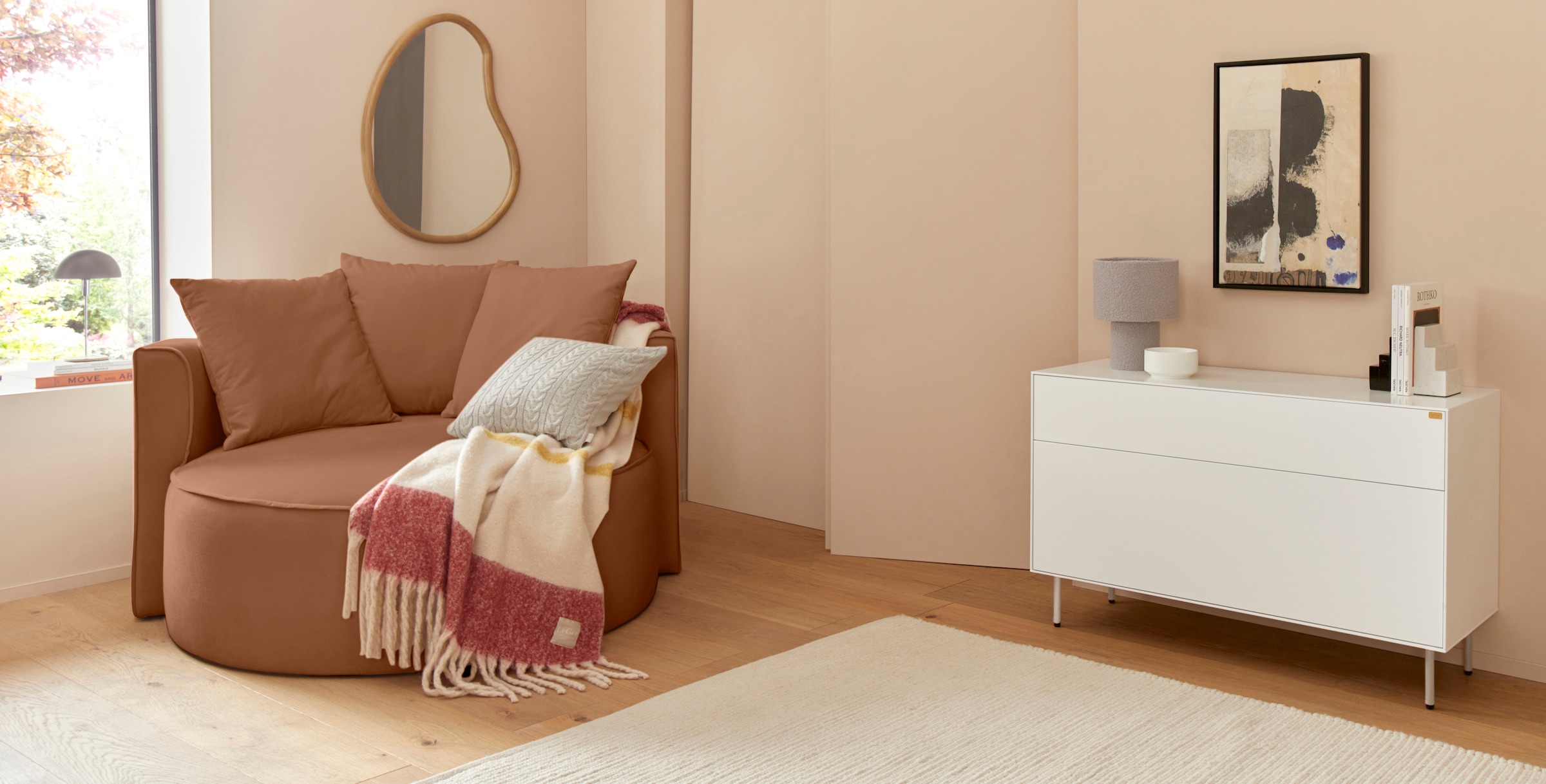 LeGer Home by Lena Gercke XXL-Sessel »Isalie, Sessel in modernen Farben, Lesesessel, Loveseat, Big-Sessel«, trendige Stoffe, mit 3 Zierkissen, grosse Sitzfläche, Hocker optional