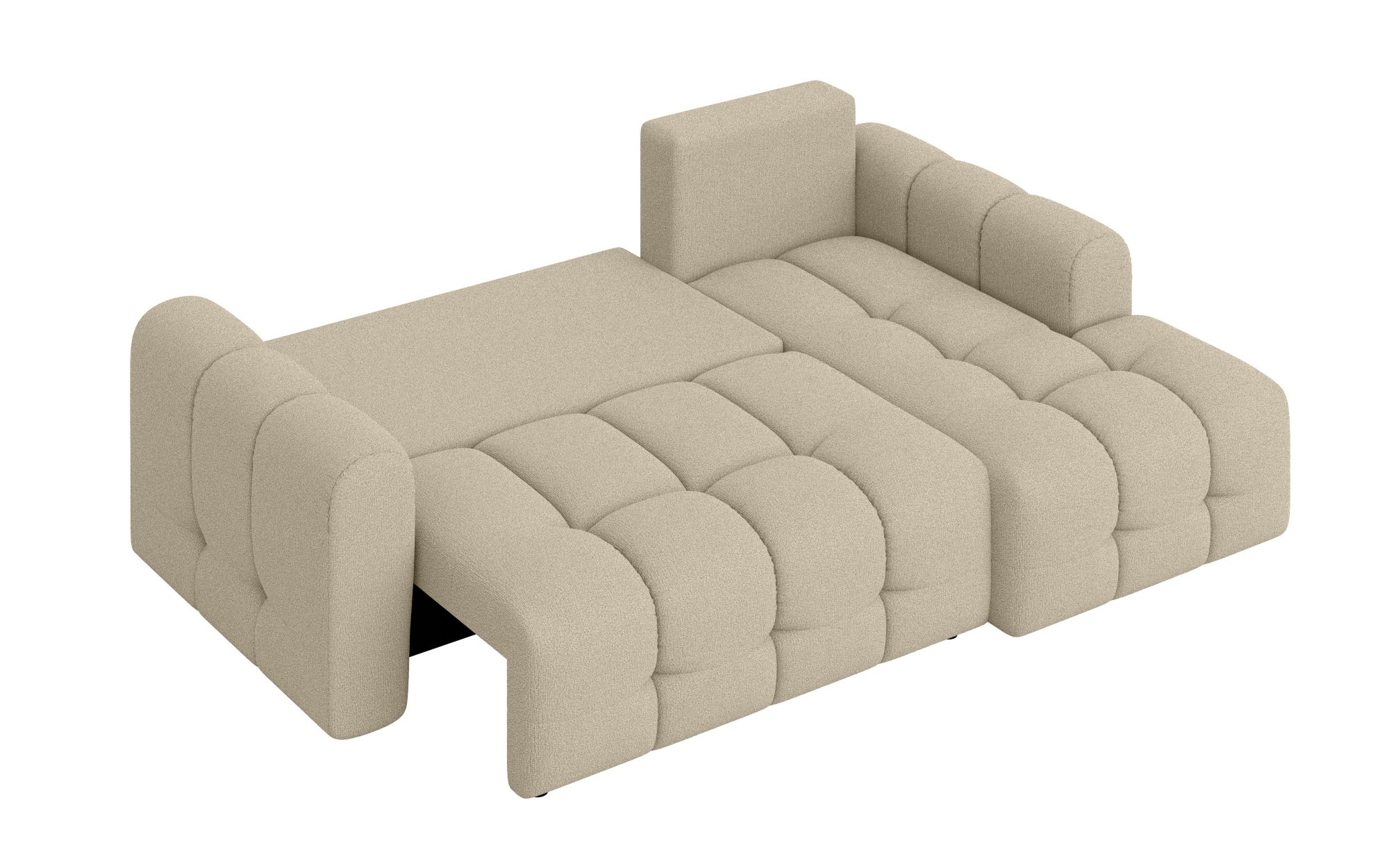 INOSIGN Ecksofa »Manilla, wahlweise mit Bettfunktion, B/T/H 265/170/91 cm«, L-Form mit Recamiere rechts/links bestellbar, Wellenunterfederung