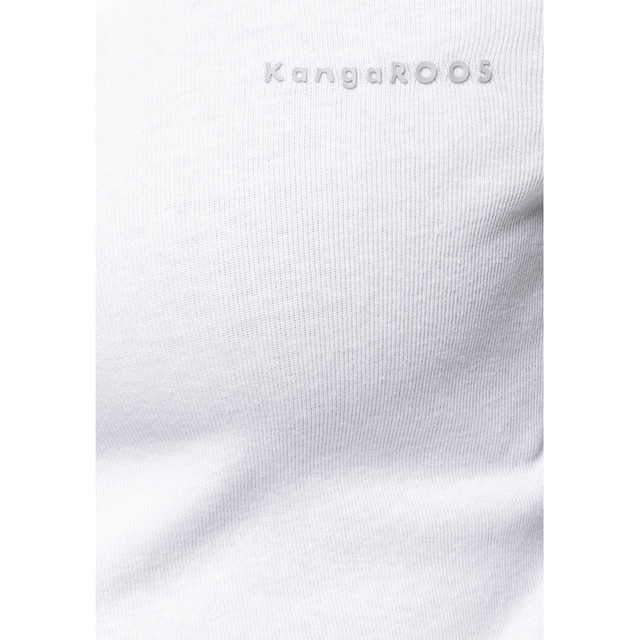 KangaROOS Langarmshirt, (Packung, 2 tlg., 2er-Pack), im Doppelpack in  toller Basic-Form online kaufen bei Jelmoli-Versand Schweiz