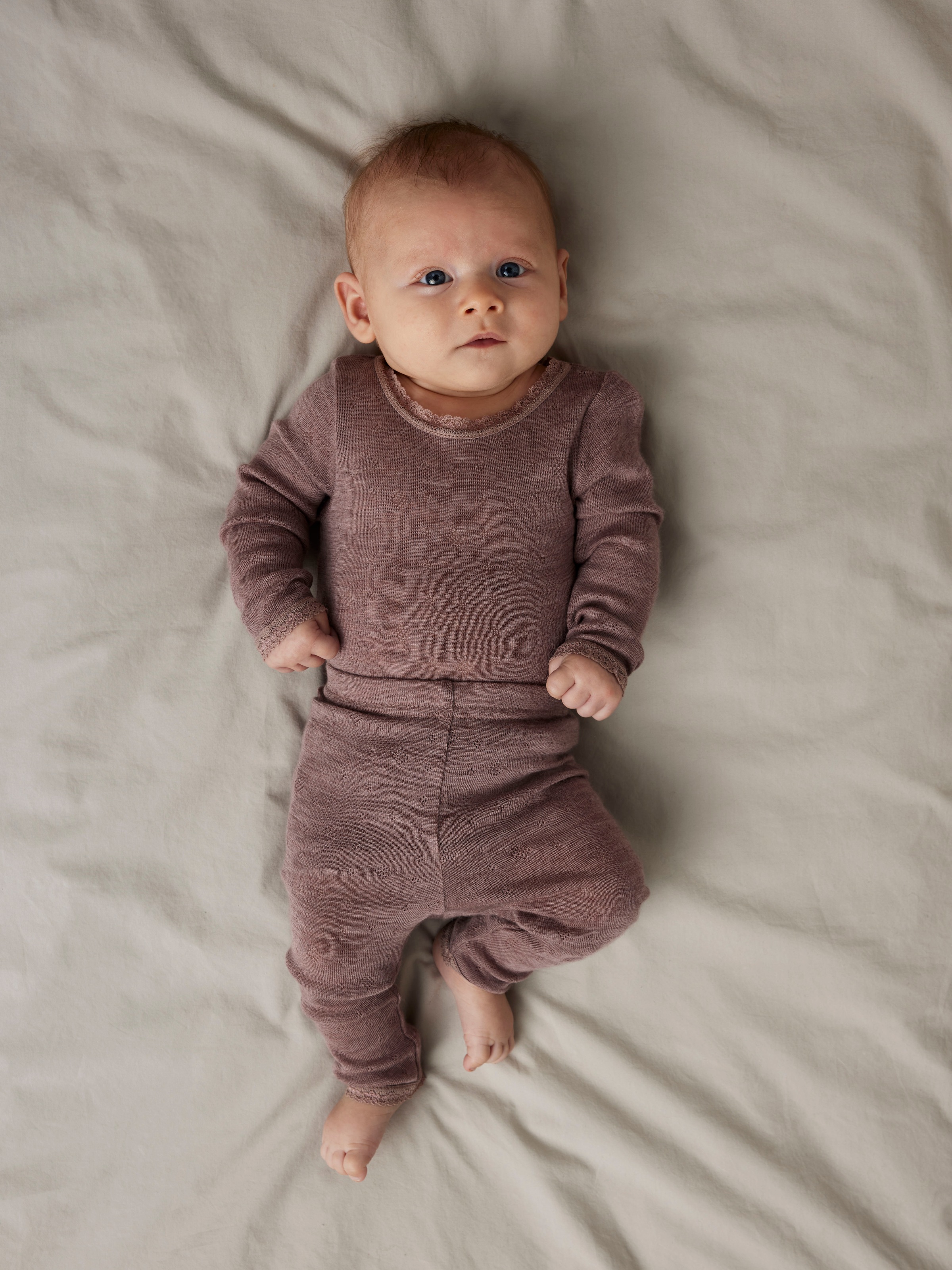 Name It Langarmbody »NBFWANG WOOL NEEDLE LS BODY SOLID NOOS« aus reiner Merinowolle