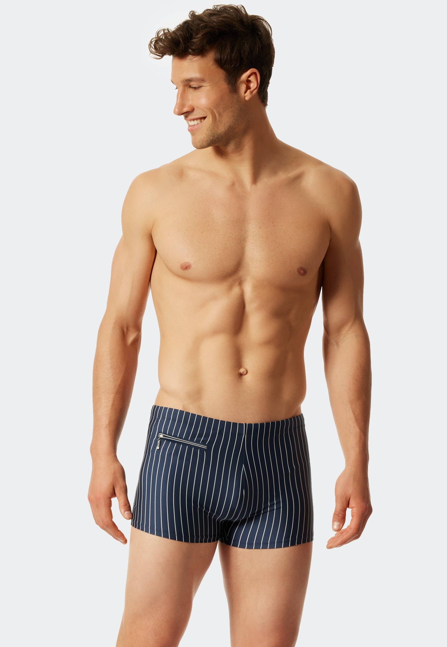 Schiesser Badehose »"Nautical Casual"«, mit weissen Streifen