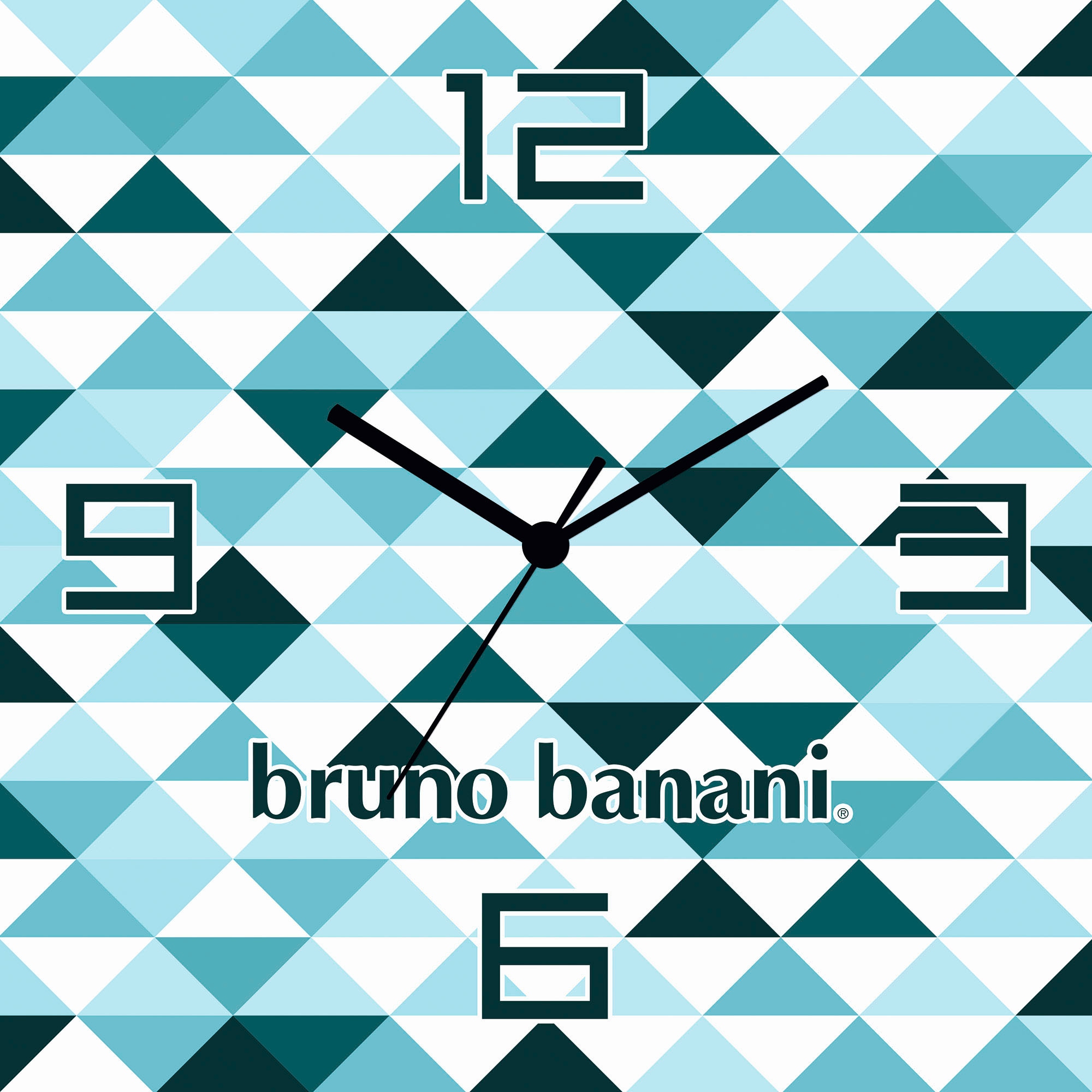 Bruno Banani Wanduhr »Wild Triangle«, analog, 30 cm
