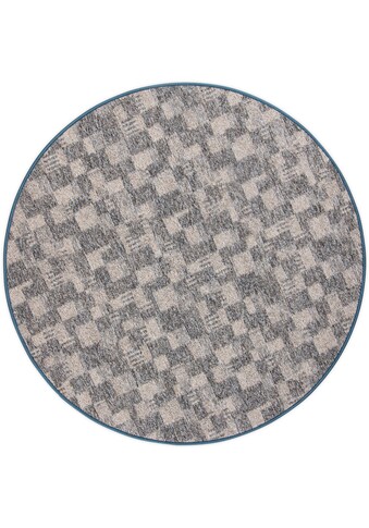 Living Line Teppich »Tigra«, rund, 8 mm Höhe, melierte Schlinge, dezentes Karo Muster,... kaufen
