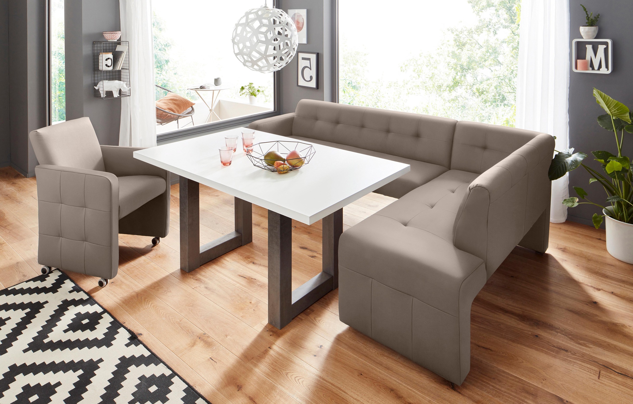 exxpo - sofa fashion Eckbank »Barista«, Frei im Raum stellbar