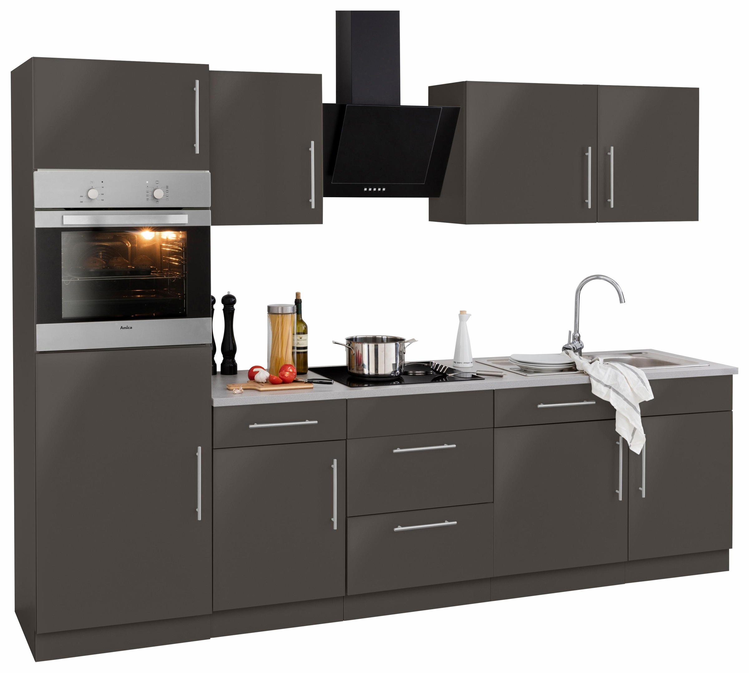 ❤ wiho Küchen Küchenzeile Breite 280 Jelmoli-Online »Cali«, im ohne cm E-Geräte, Shop kaufen