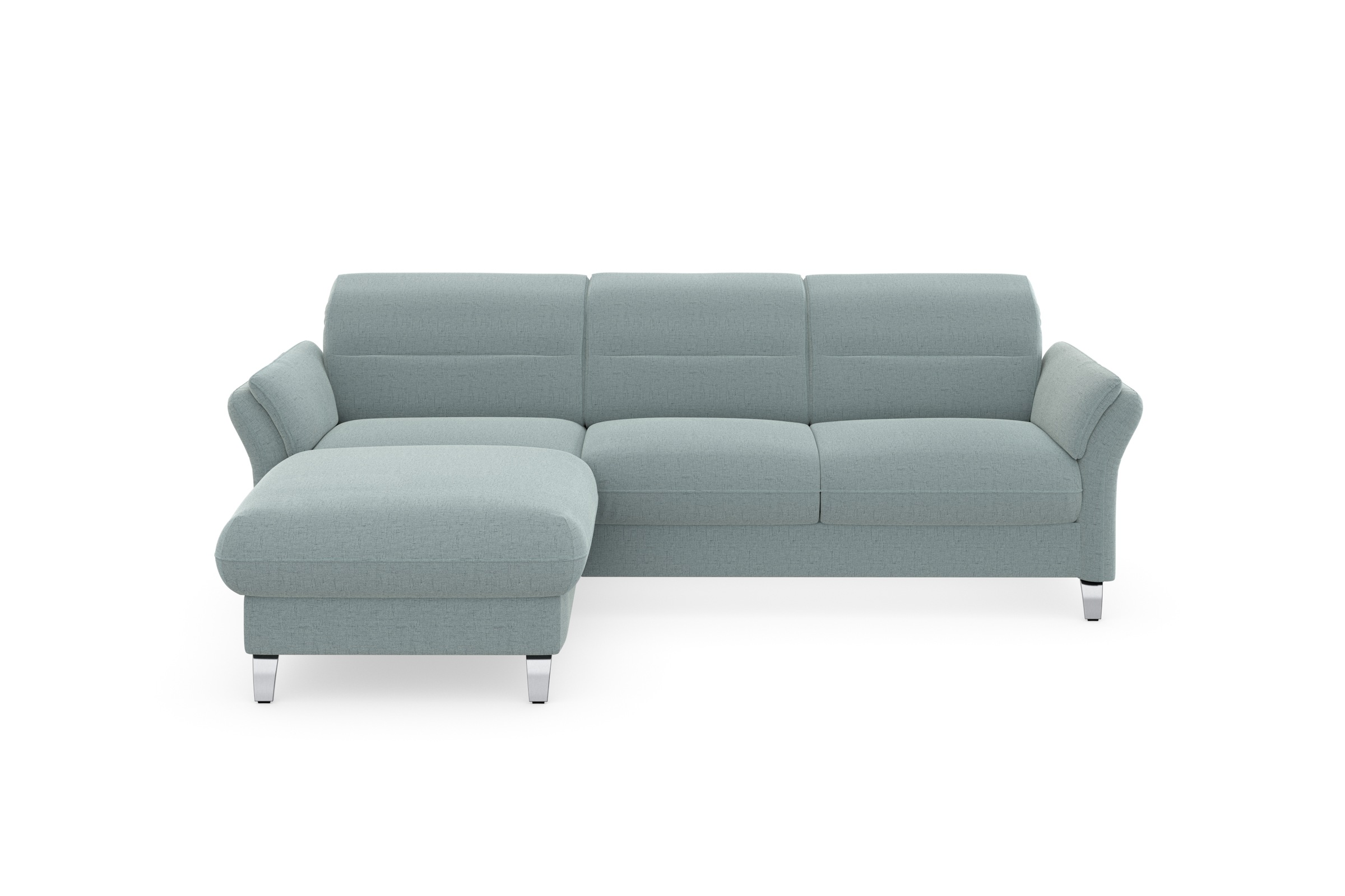 sit&more Ecksofa »Grenoble L-Form mit Federkern«, wahlweise mit Bettfunktion, Bettkasten, Arm- und Kopfteilverstellung