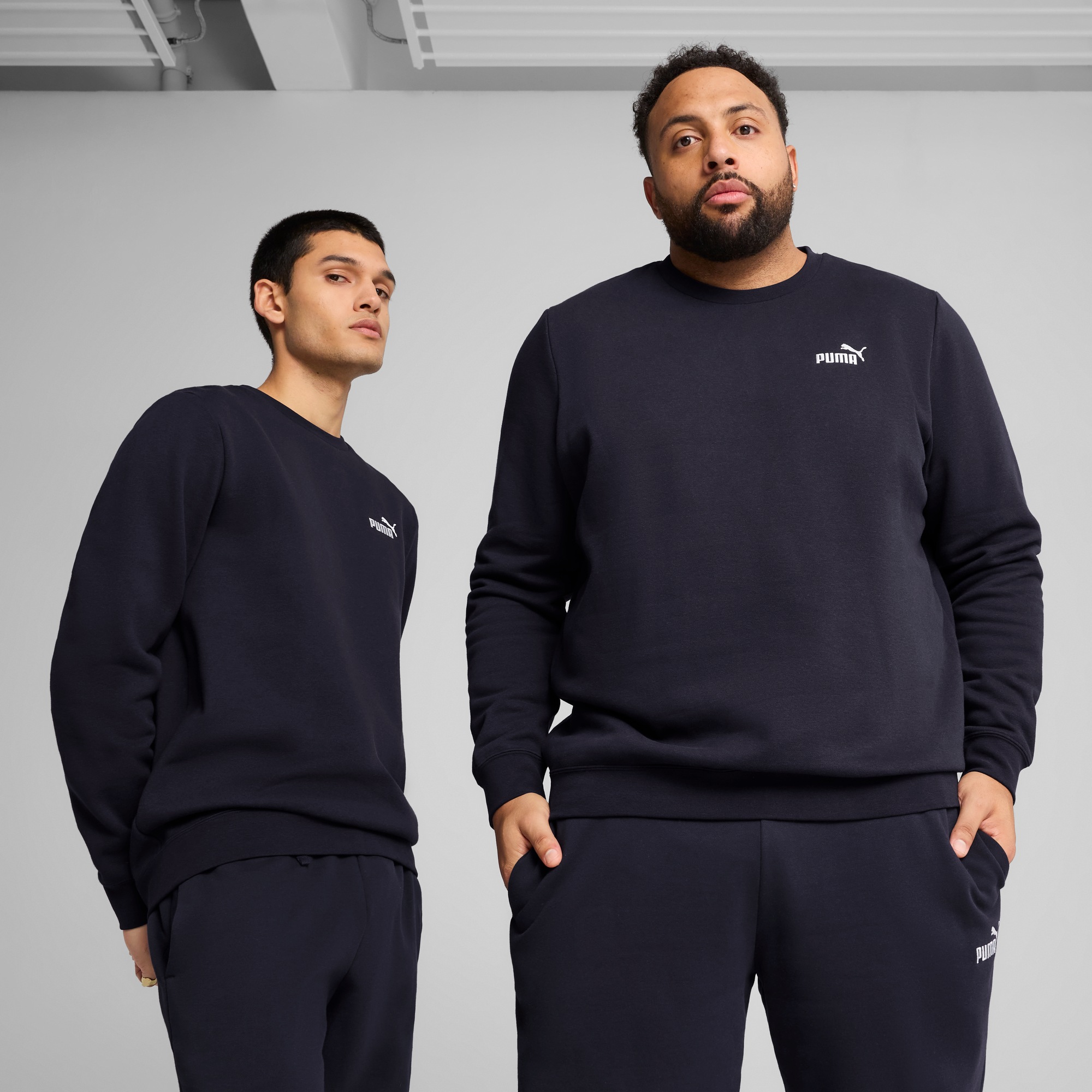 PUMA Langarmshirt »ESS SMALL NO. 1 LOGO CREW FL« Rundhalsausschnitt, aus Baumwollmischung
