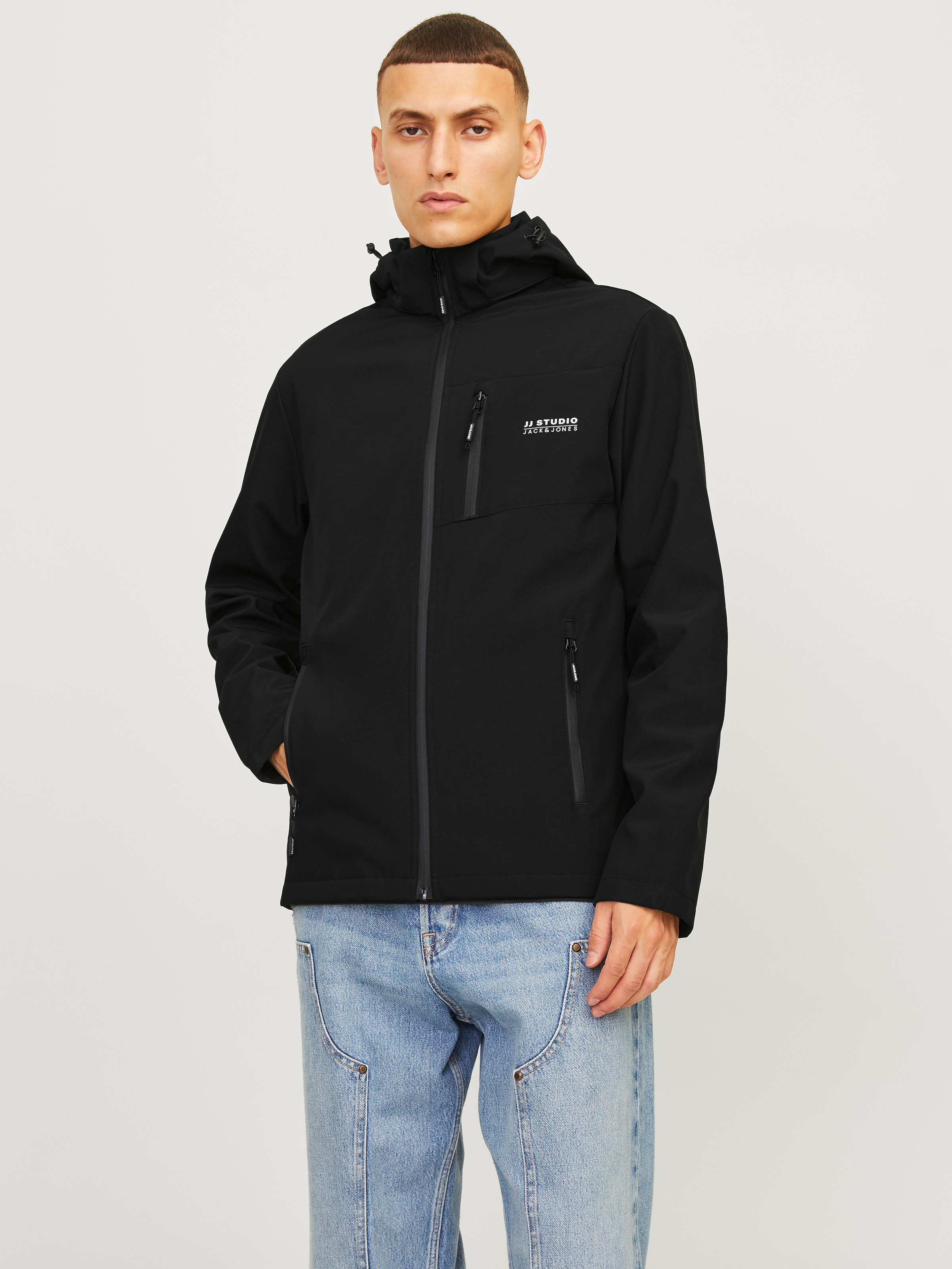 Jack & Jones Softshelljacke »JJTAYLOR SOFTSHELL JACKET«, mit Kapuze