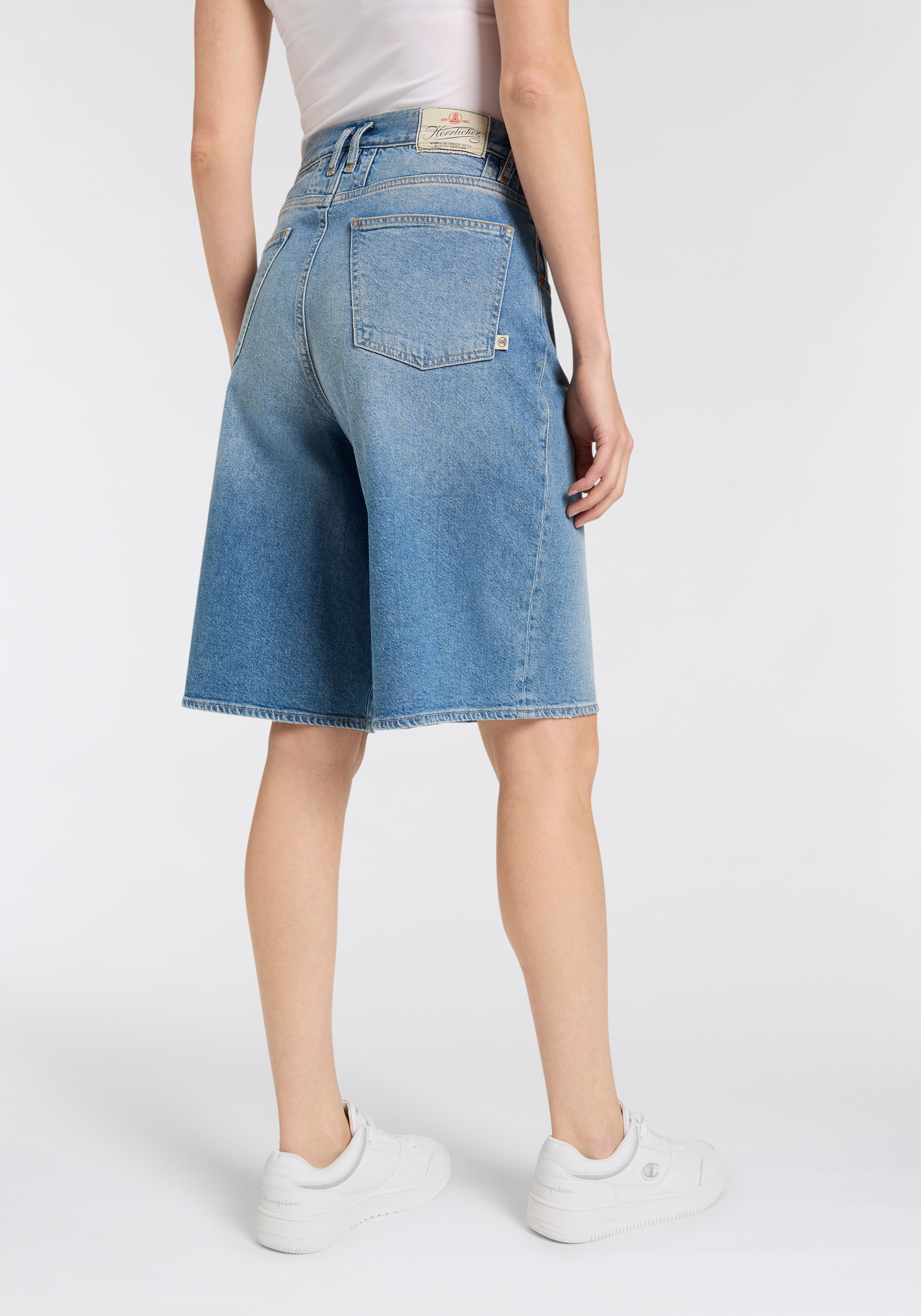 Herrlicher Jeansbermudas »Brooke Bermuda Denim«, mit weitem Bein