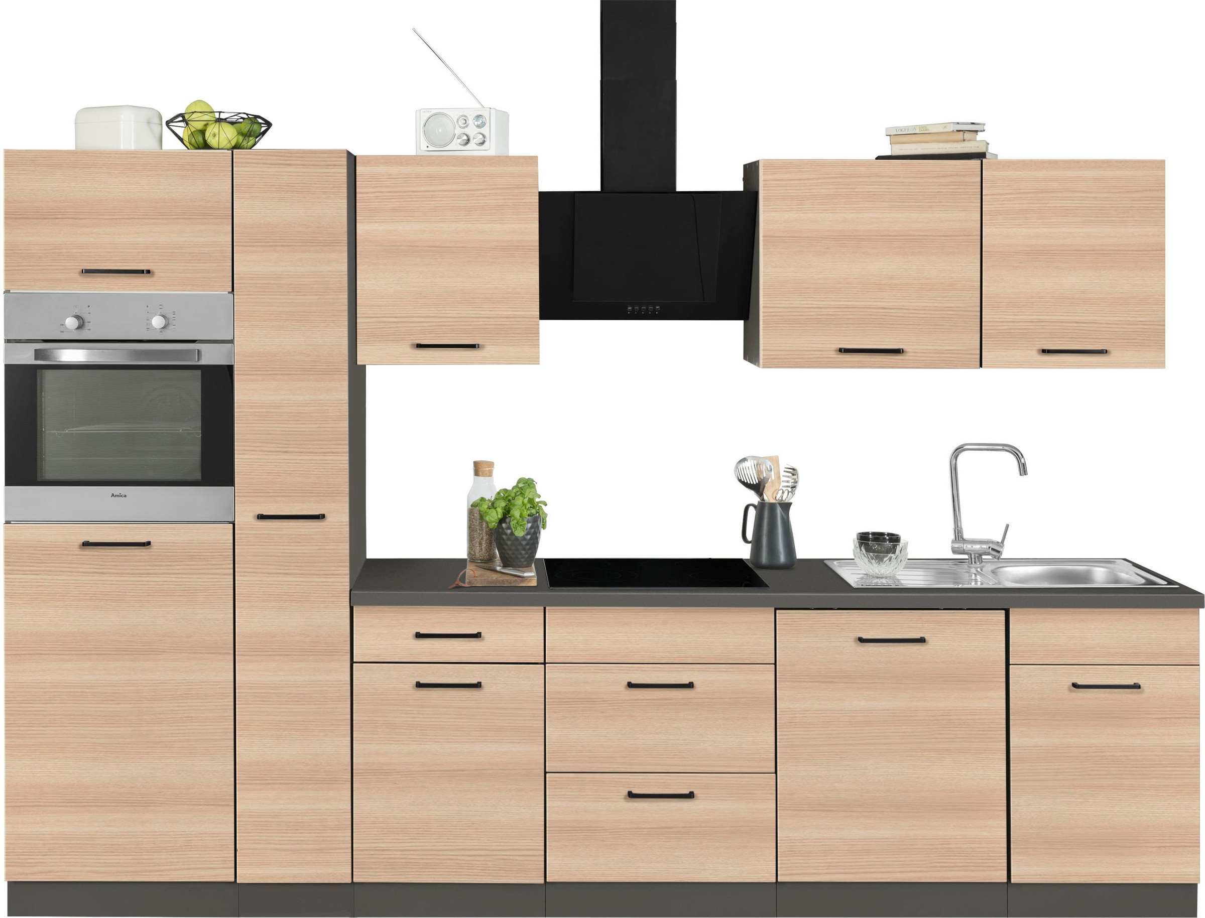 ❤ wiho Küchen Küchenzeile »Esbo«, im kaufen ohne Jelmoli-Online cm E-Geräte, 310 Breite Shop