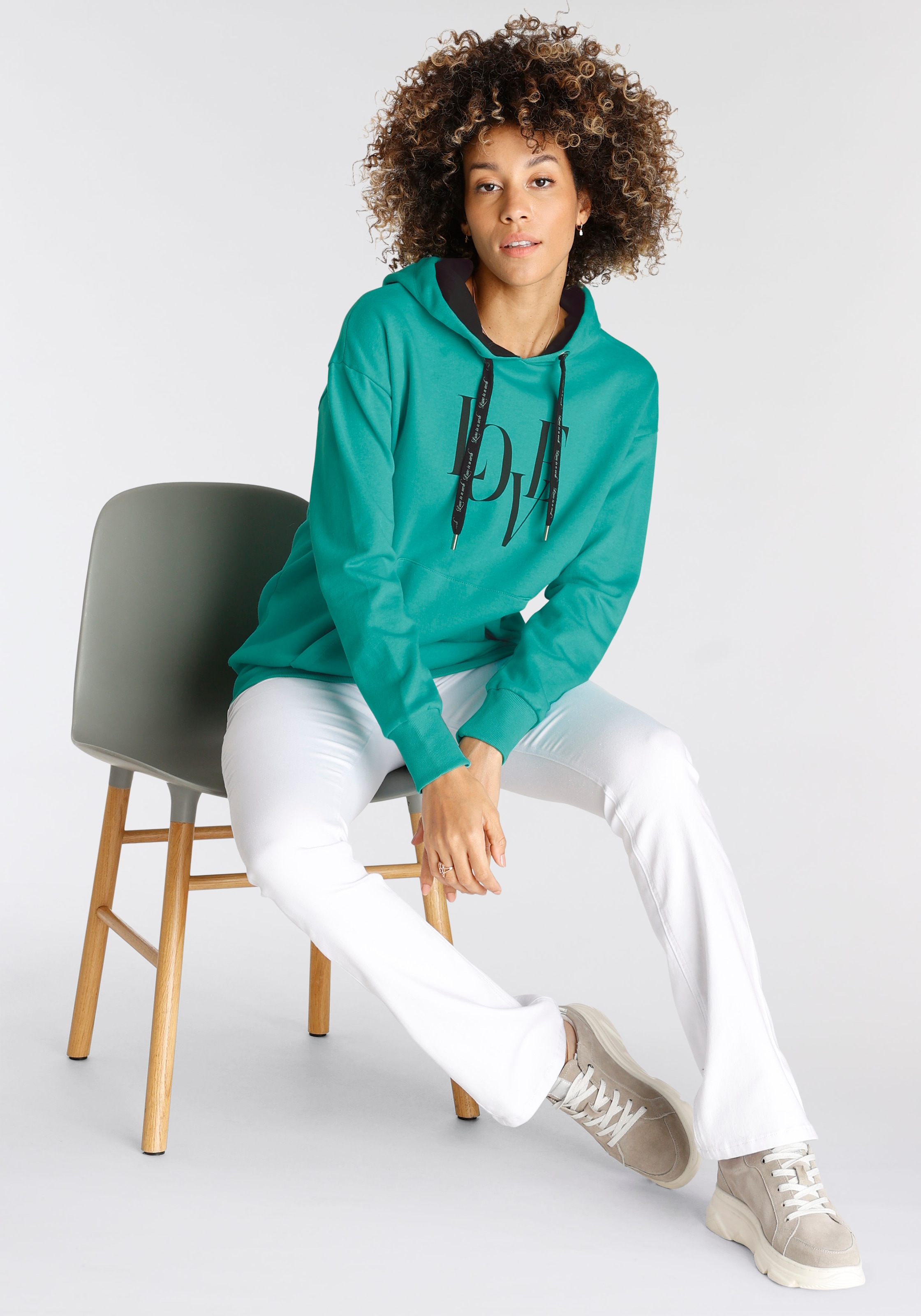 Boysen\'s Kapuzensweatshirt, mit beschrifteten Kapuzenbändern - NEUE  KOLLEKTION online shoppen bei Jelmoli-Versand Schweiz