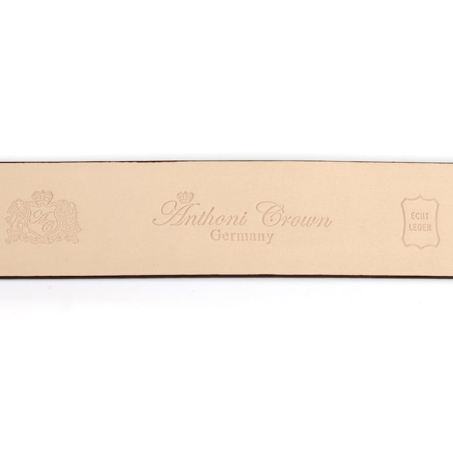 Anthoni Crown Ledergürtel, mit goldfarbener Automatik Schliesse,  Metallschlaufe online kaufen bei Jelmoli-Versand Schweiz