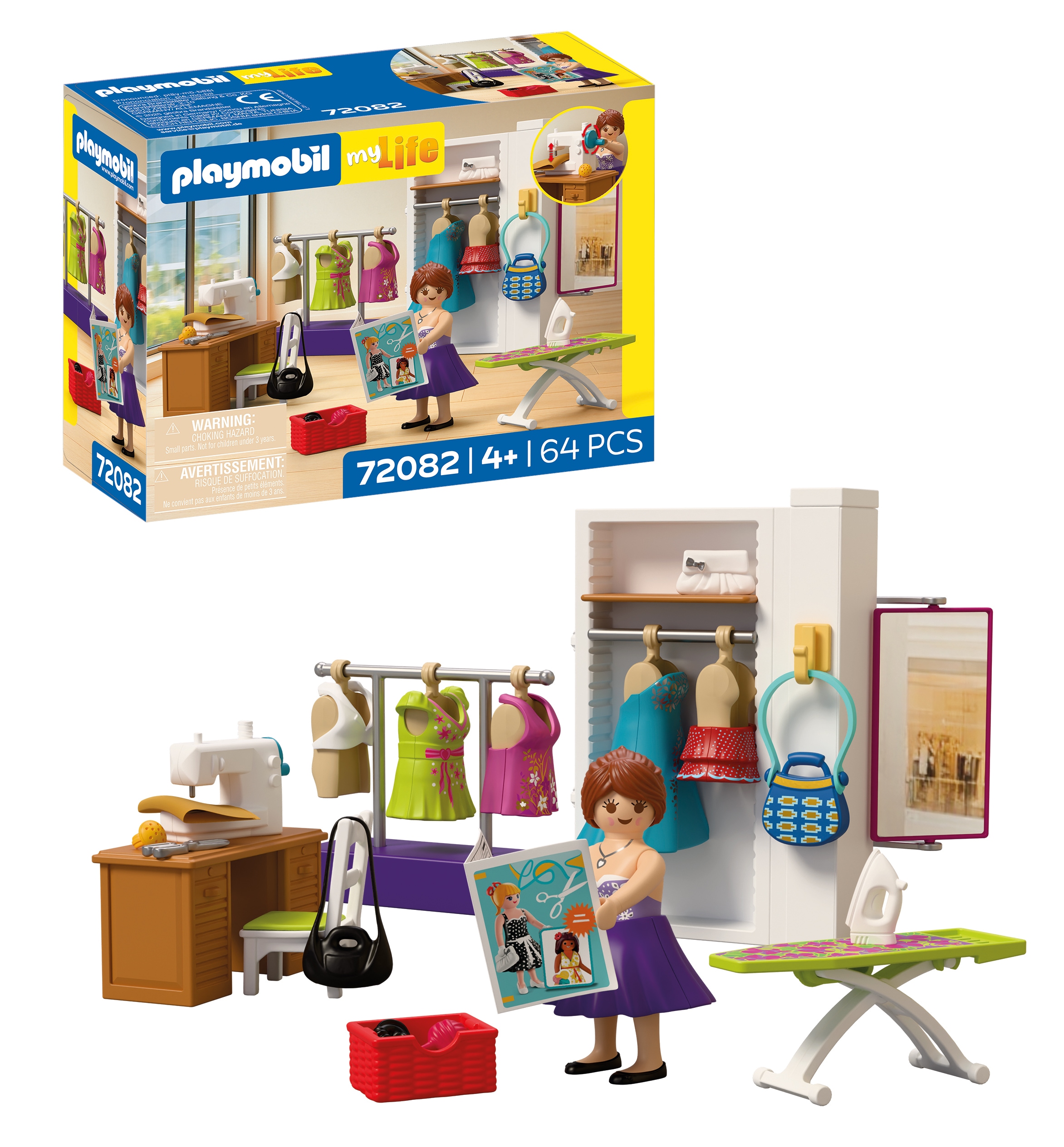 Playmobil Konstruktions-Spielset "Modedesignerin (72082), My Life" Made in Europe