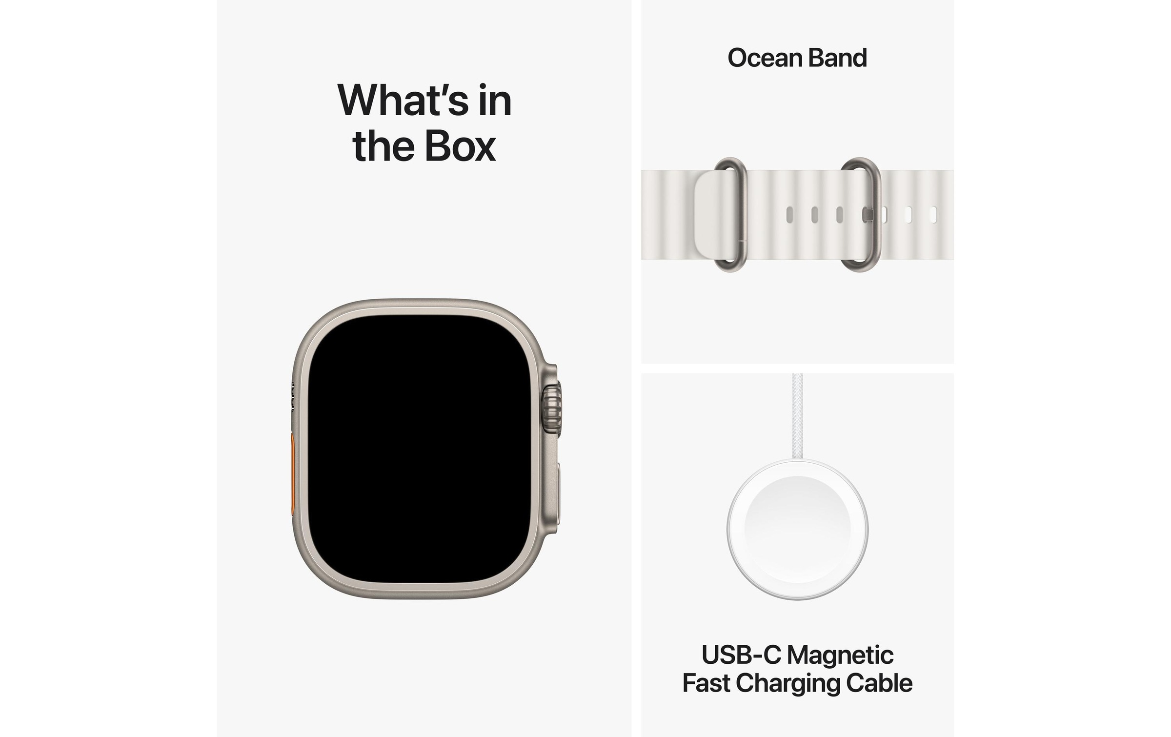 Apple Smartwatch »Ultra 2 GPS + Cellular, Titan, 49mm Ocean Armband«, 64 GB,)