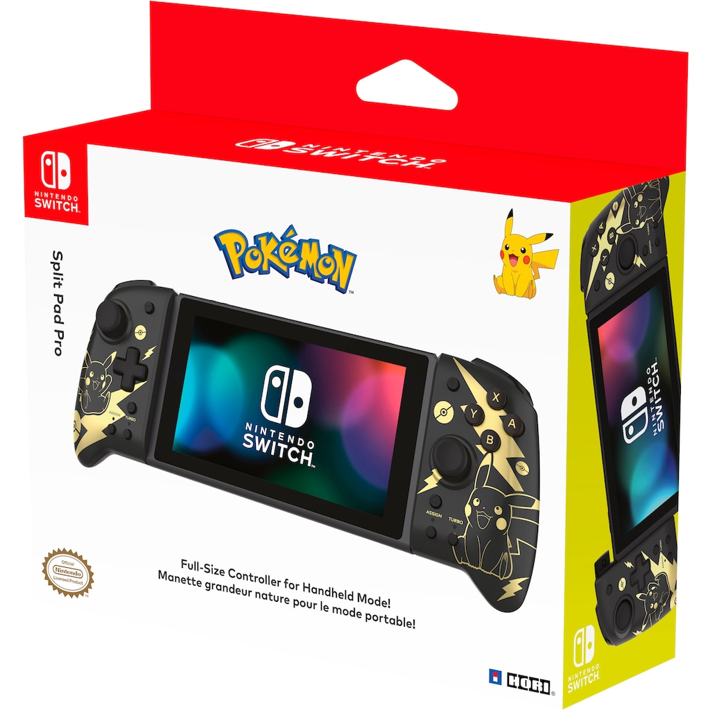 Hori Controller »Split Pad Pro - Pikachu Black & Goldfarben Edition«