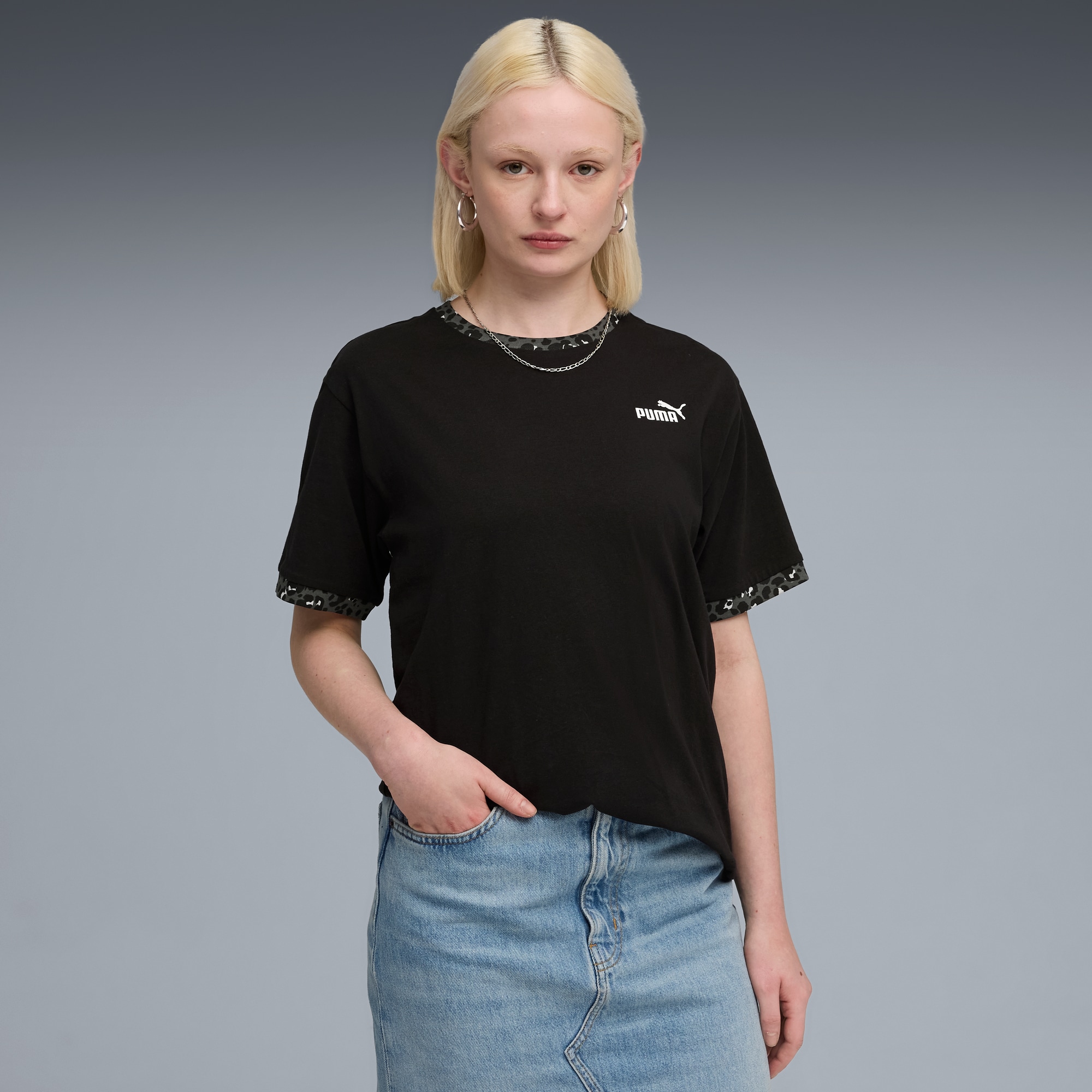 PUMA T-Shirt »ESS GRAPHIC ANIMAL RELAXED TEE« sportlicher Stil, Rundhalsausschnitt, Kurzarmdesign, aus Baumwolle