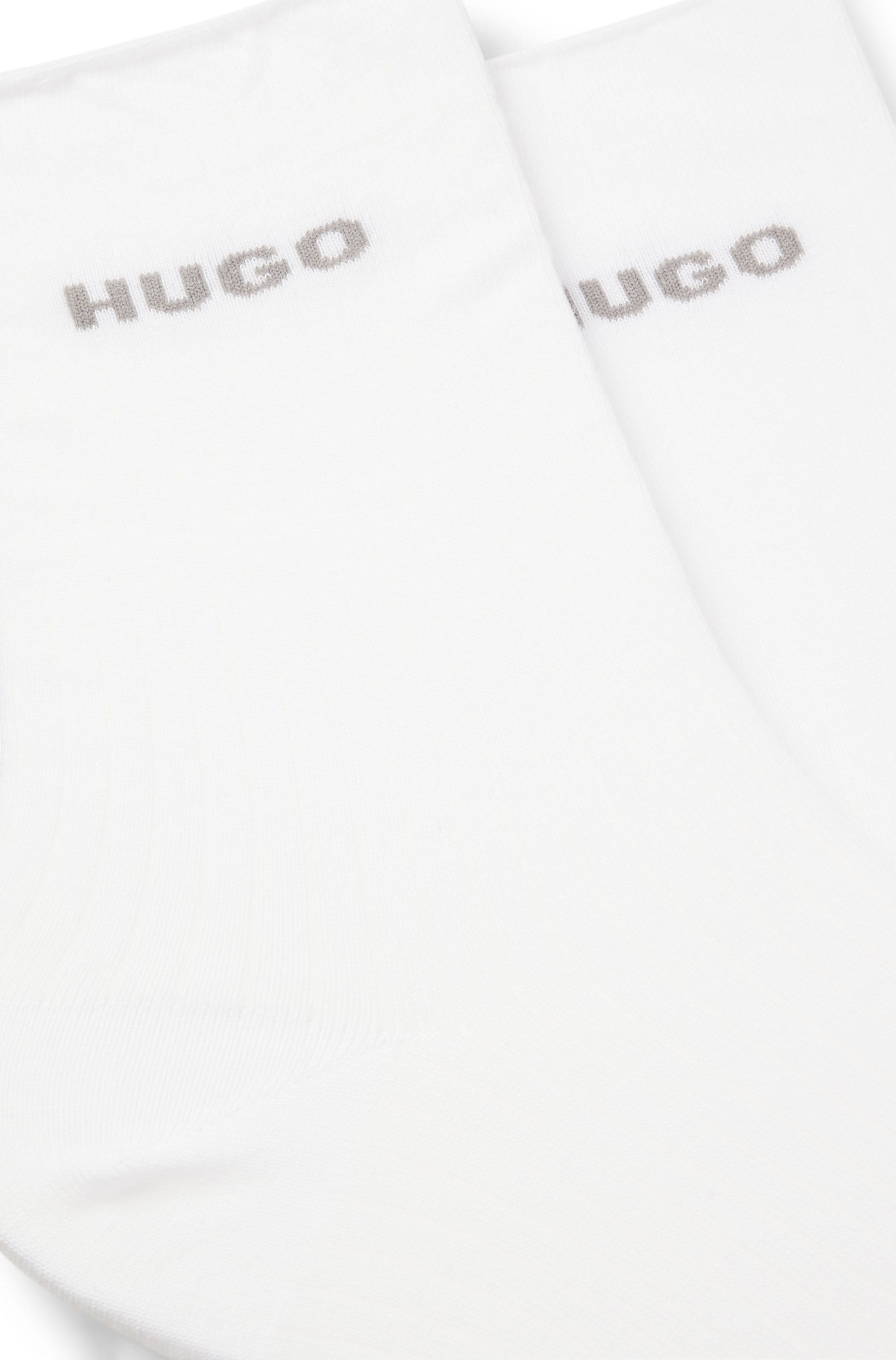 HUGO Underwear Freizeitsocken »2P QS FINE RIB CC«, mit grossem Logo