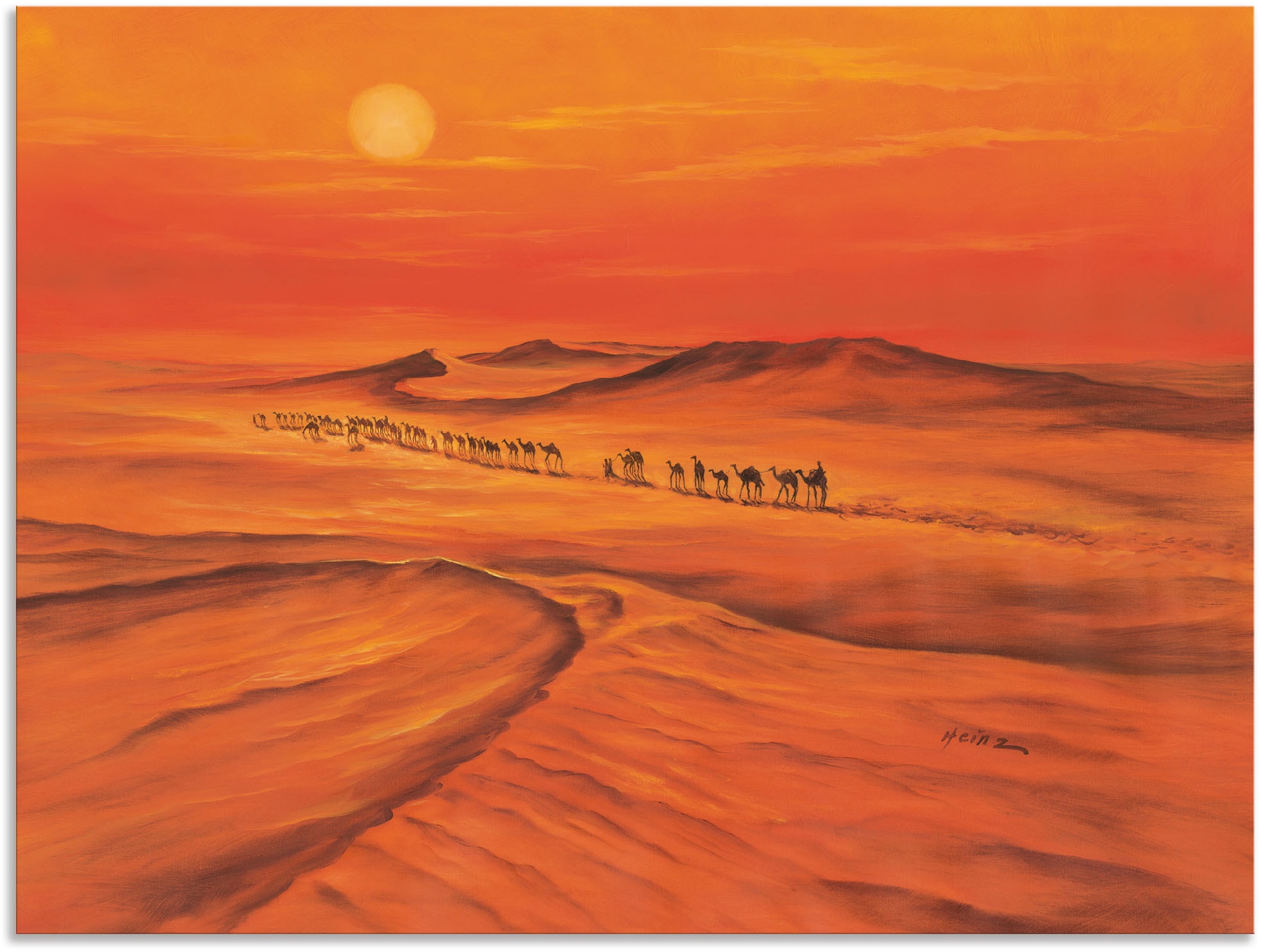 Wandbild »Karawane«, (1 in Leinwandbild, Alubild, shoppen Wüstenbilder, versch. Grössen Wandaufkleber St.), Artland als oder | Poster online Jelmoli-Versand