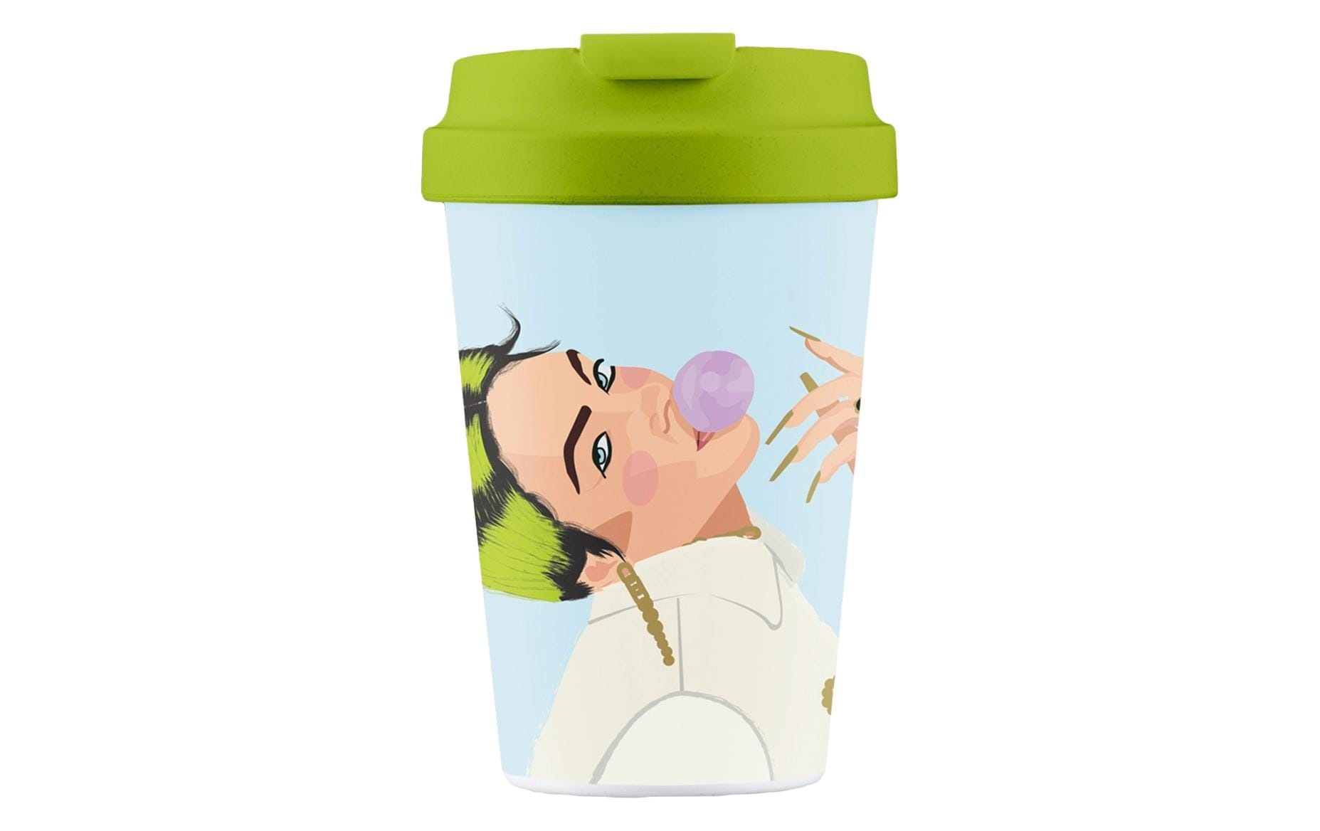 Coffee-to-go-Becher "BioLoco Easy Cup-Ocean eyes 350 ml"