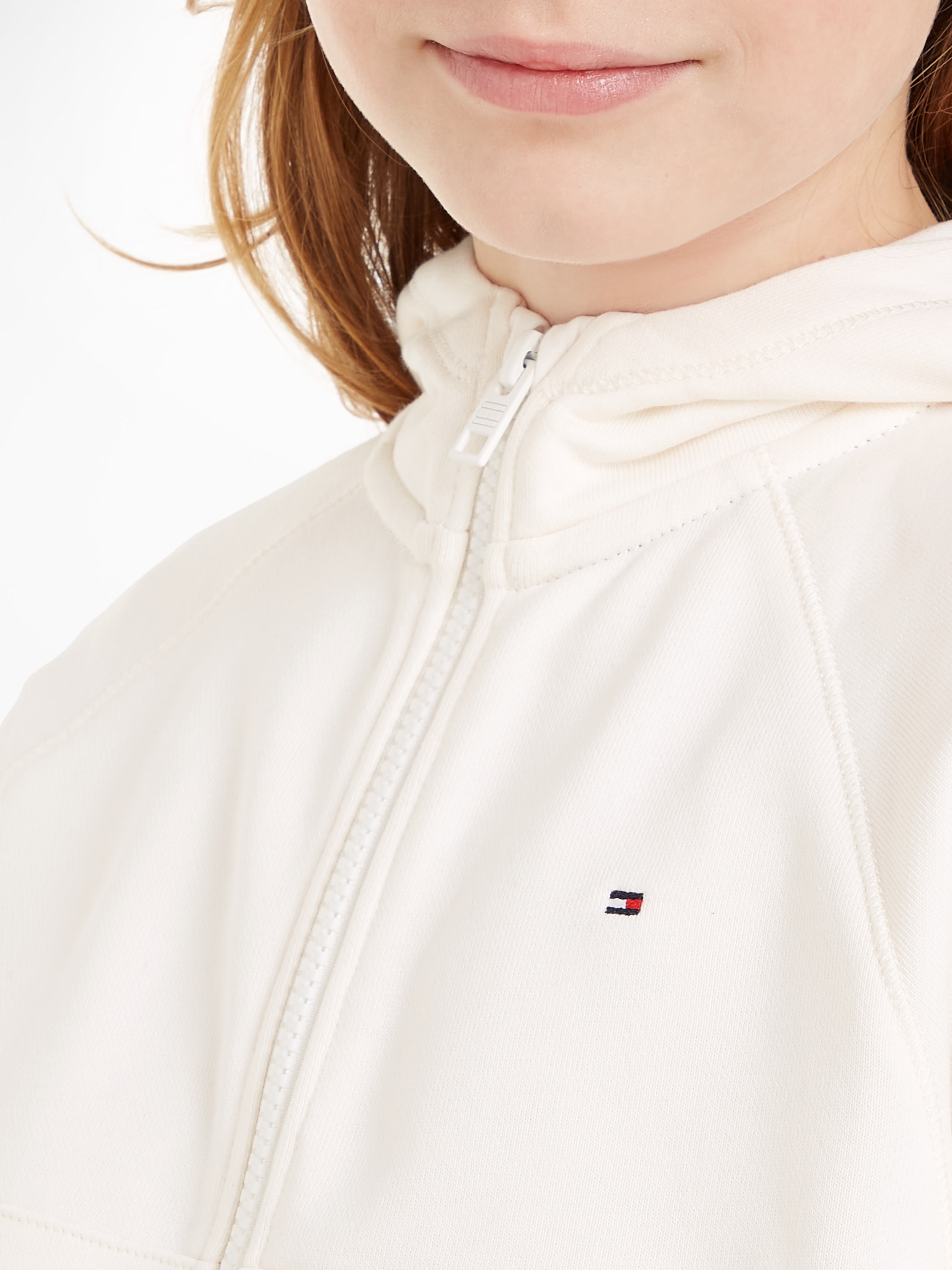 Tommy Hilfiger Sweatjacke »VARSITY EMBROIDERED ZIP UP«, Kinder bis 16 Jahre mit Logostickerei