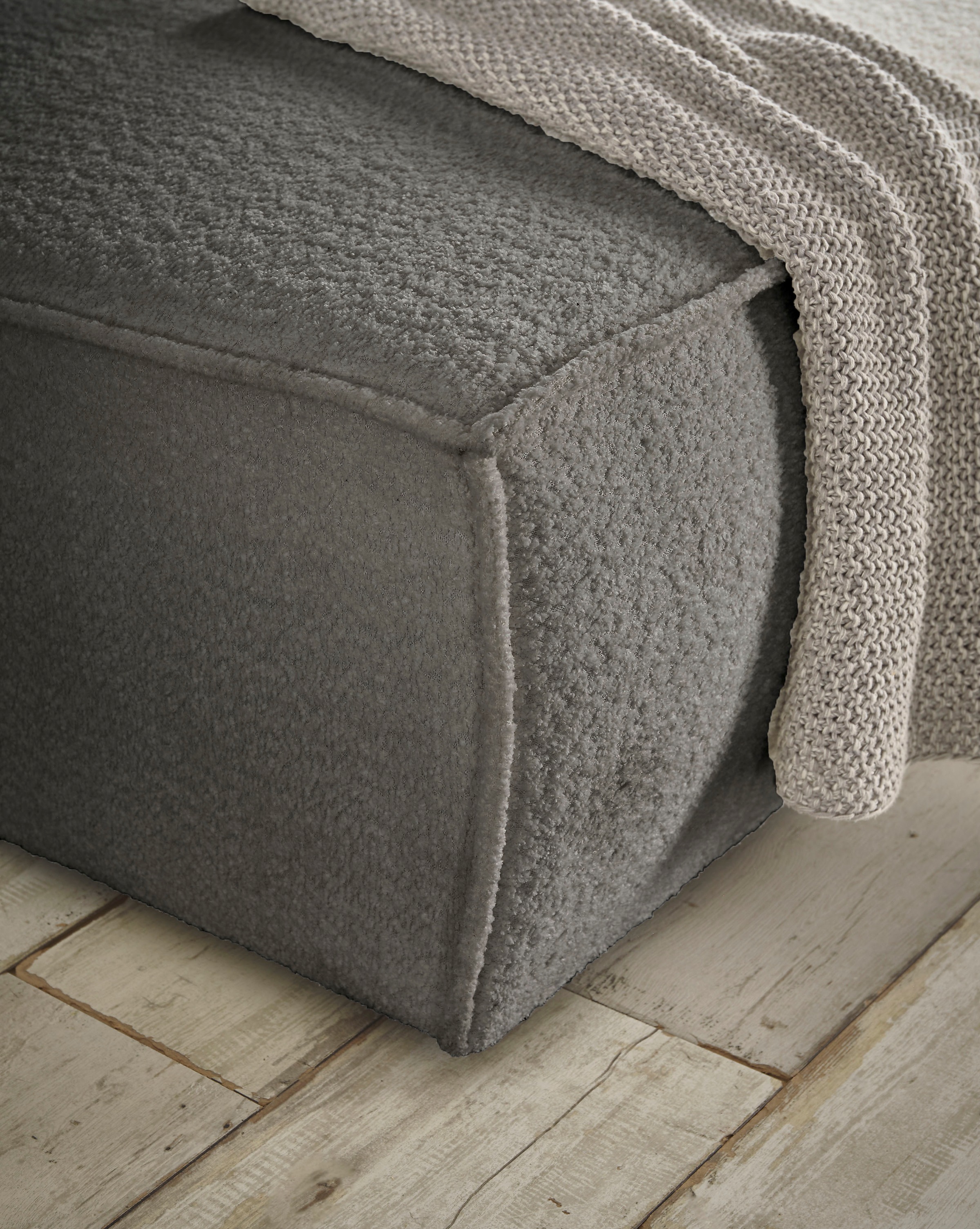 andas 3-Sitzer »FINNLEY Schlafsofa 257 cm, Schlaffunktion mit Bettkasten (200/136cm)«, in Aqua Clean-Bouclé, Struktur fein u. Cord
