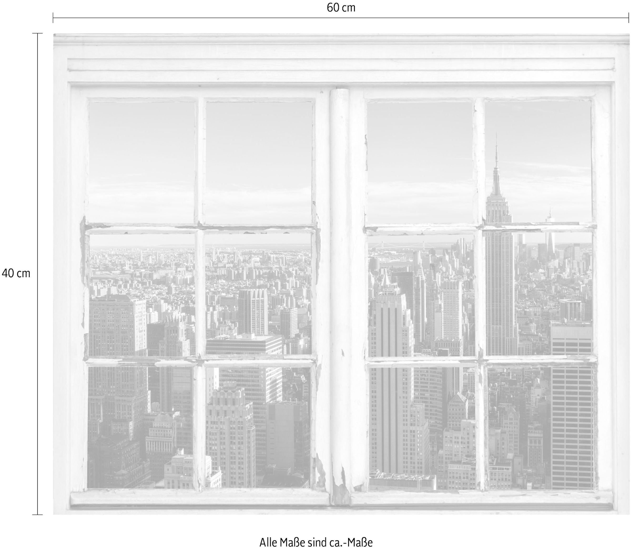 queence Wandsticker »New York«, Wandsticker, Wandbild, selbstklebend, Amerika